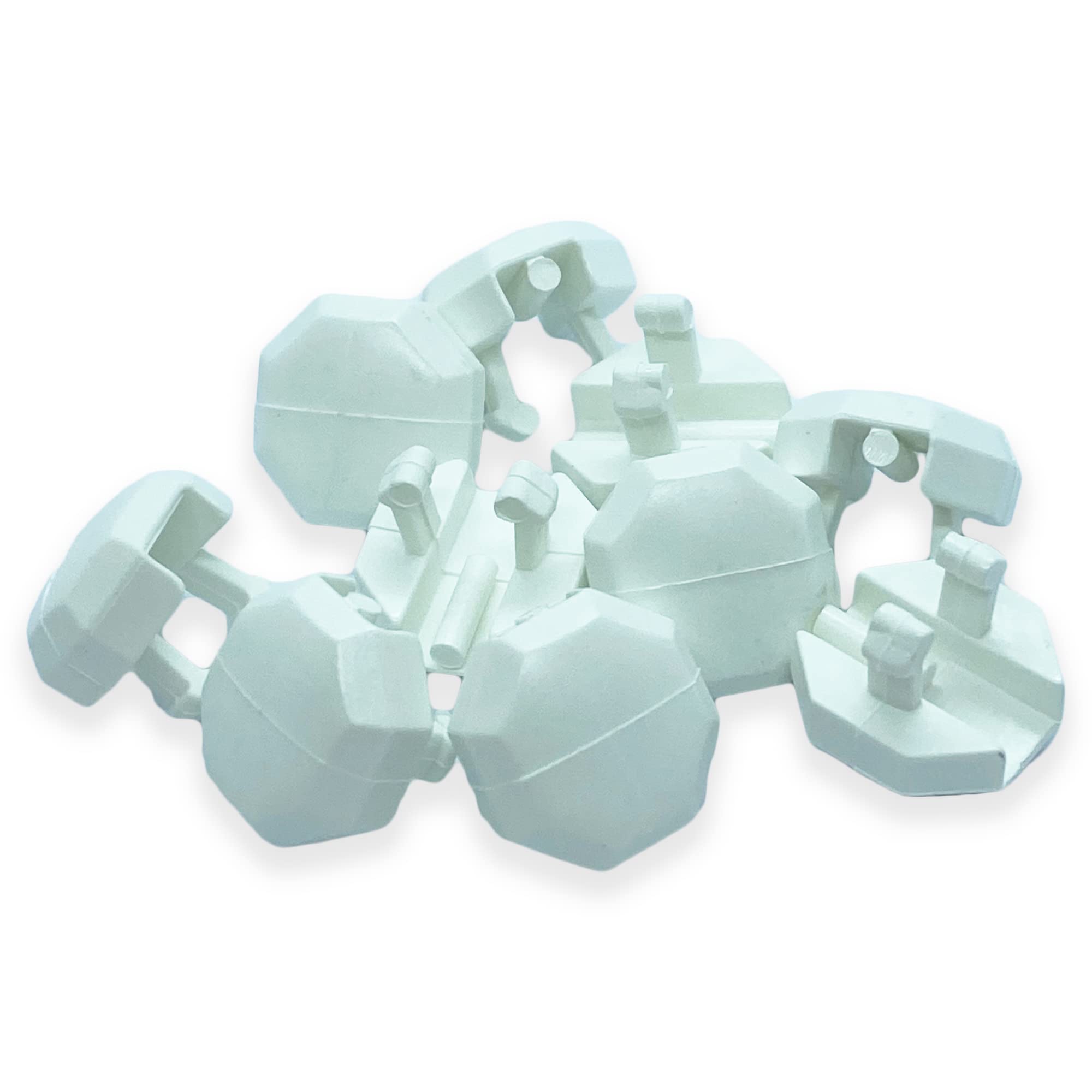 Round Octagonal Drain Slot Cover Caps White Water Outlet Bag of 10