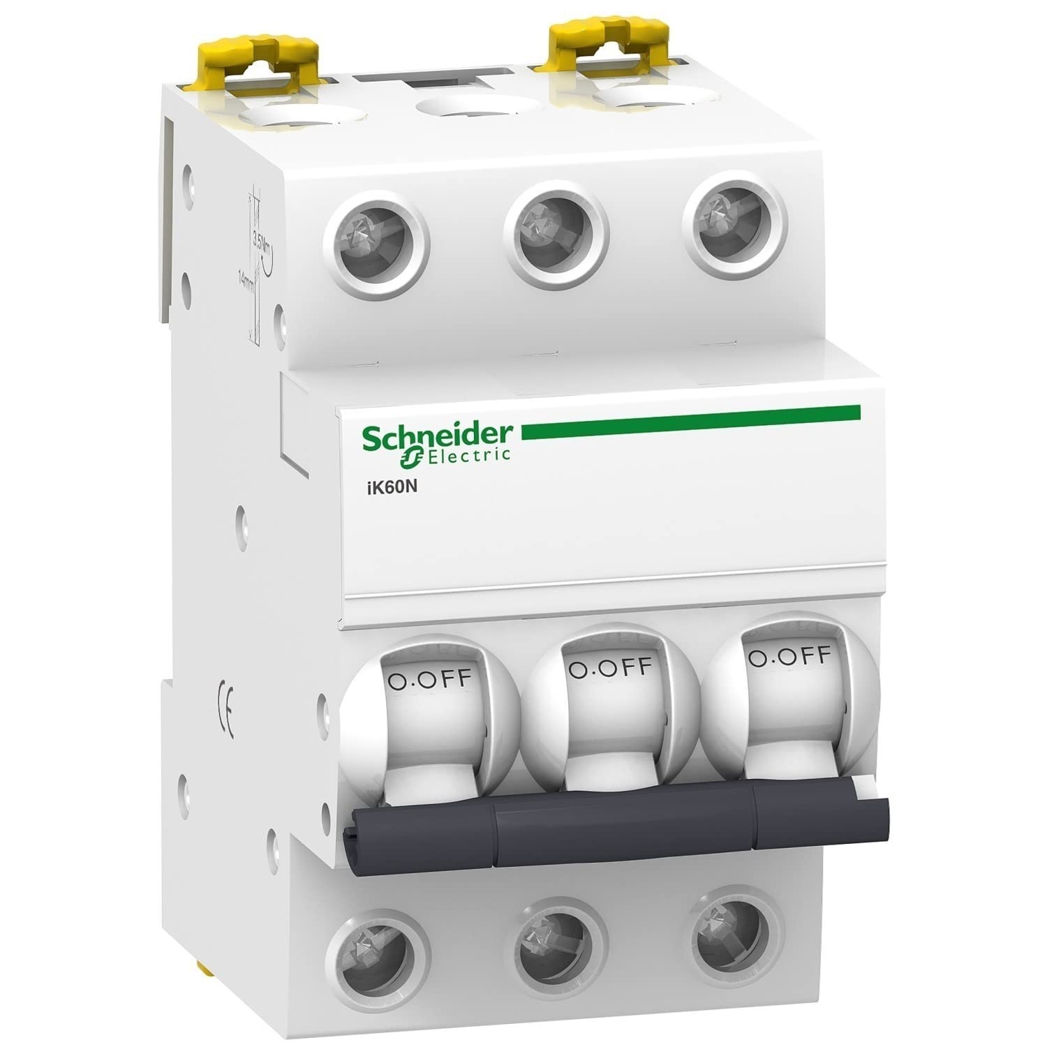 Schneider Electric A9K17316 Interruptor Automático Magneto Térmico, Ik60N, 3P, 16 A, Curva C