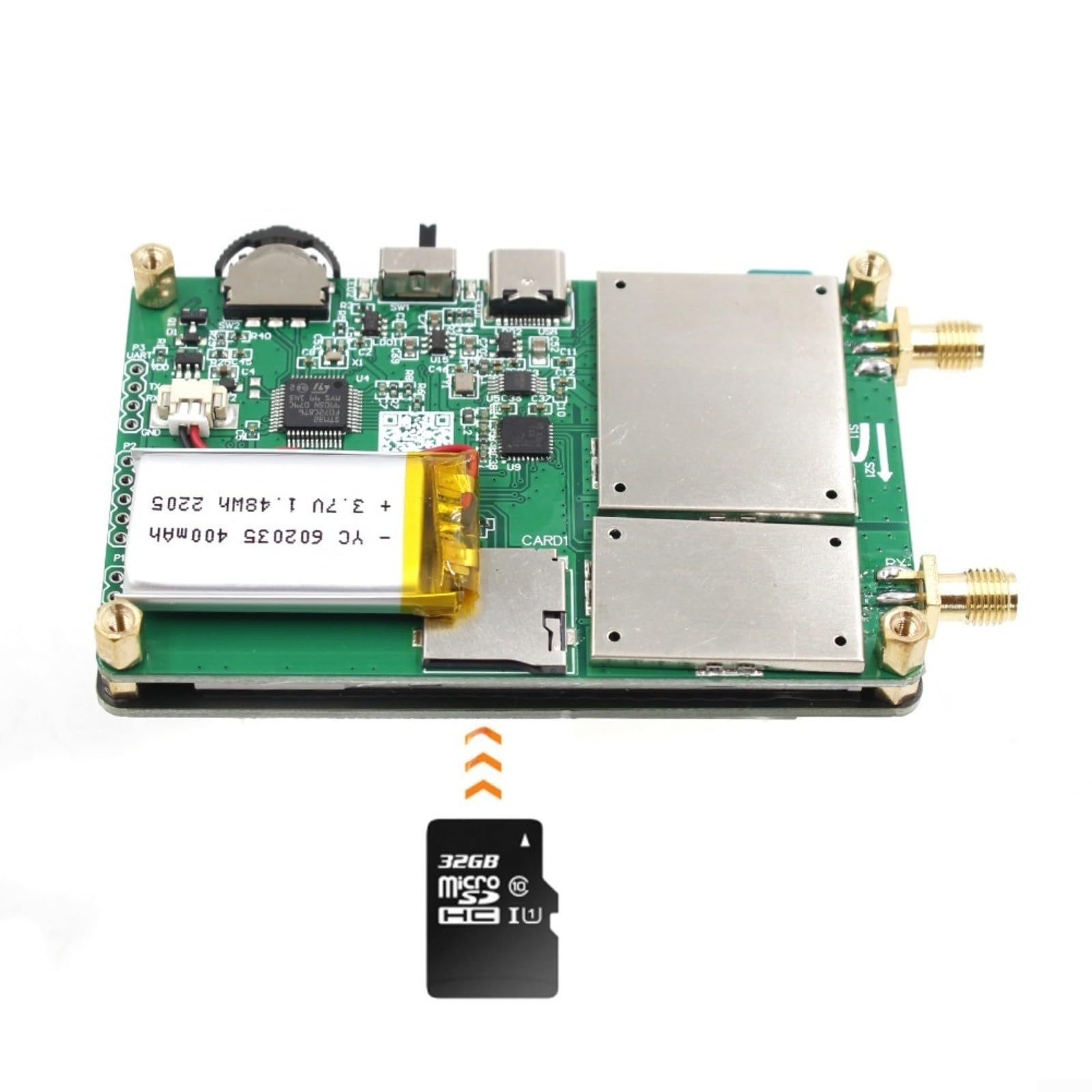 Vektor Netzwerk Antennenanalysator 50KHz-1,5GHz Mit 2,8" Touchscreen Und Für MicroSD-Kartenslot Kompatibel Mit Für NanoVNA-PCB Mit Für SMA-Kalibrierkit