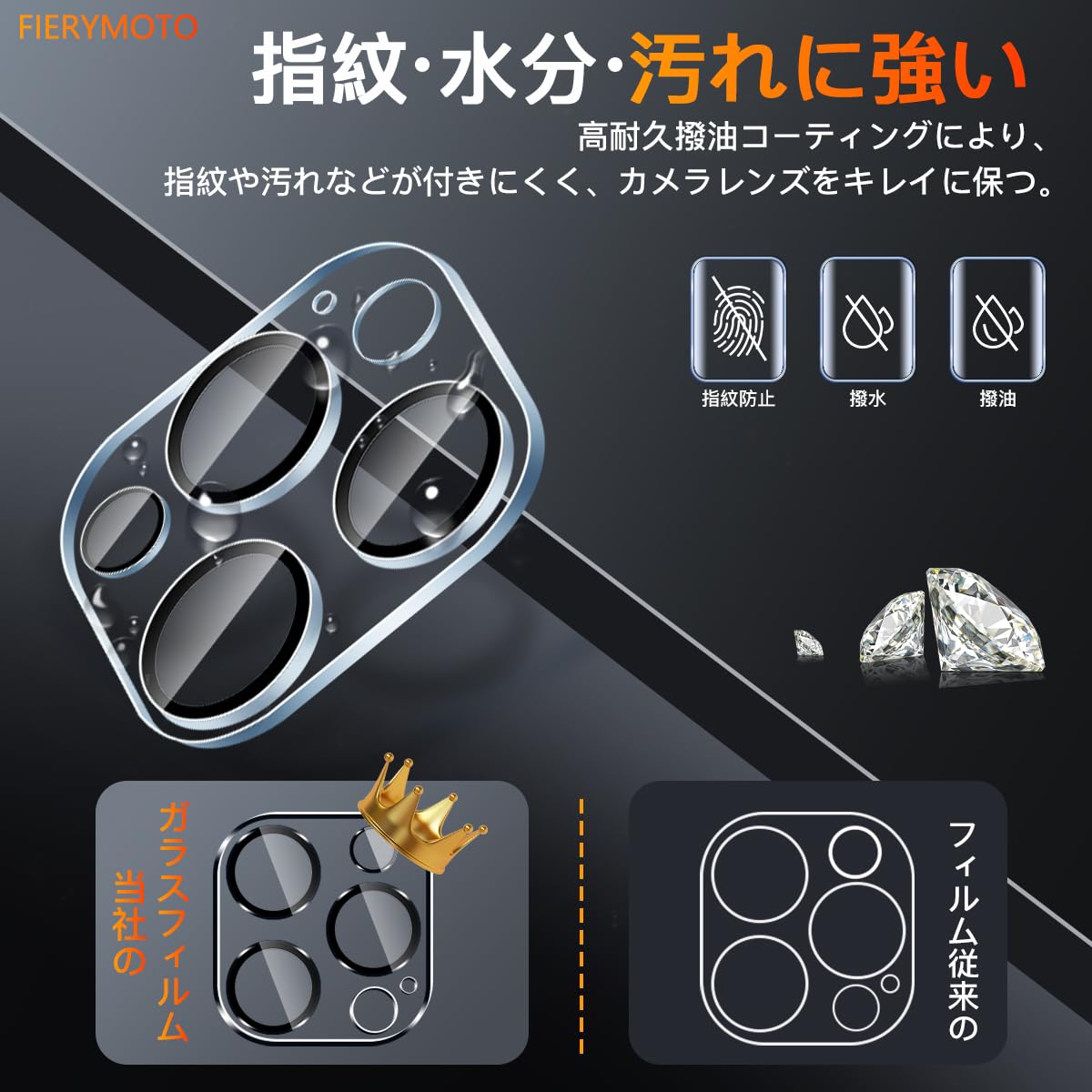 Amazon | 用 iPhone 12 Proカメラフィルム ケース 2枚 【2枚セット 