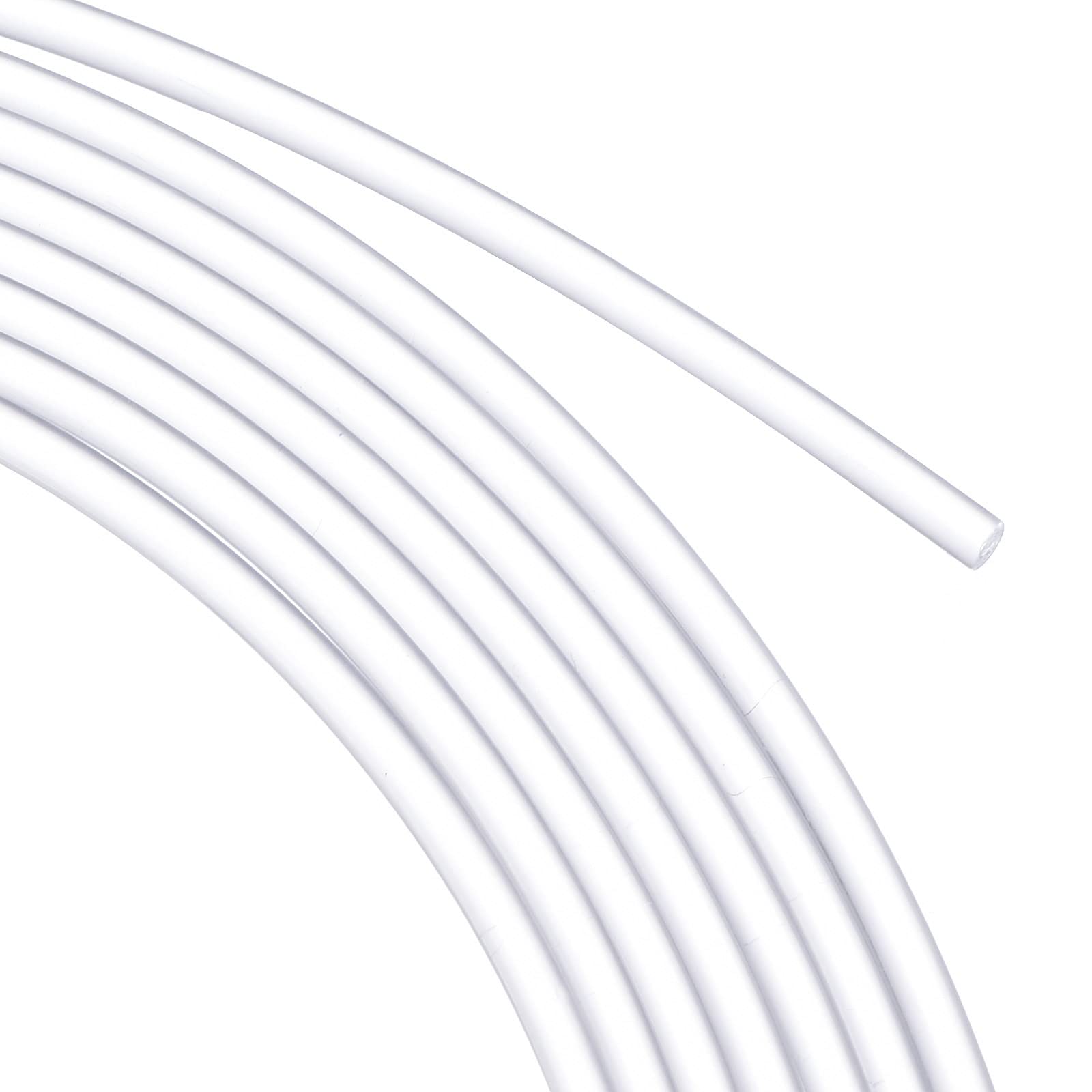 QUARKZMAN Fibre Ottica PMMA Lato Brillio Fibre Illuminatore Luce Ottica Cavo Brillio con 3mm LED Luce Guida Fonte per Fai-da-Te Custodia KTV, [Trasparente, 3Metri]