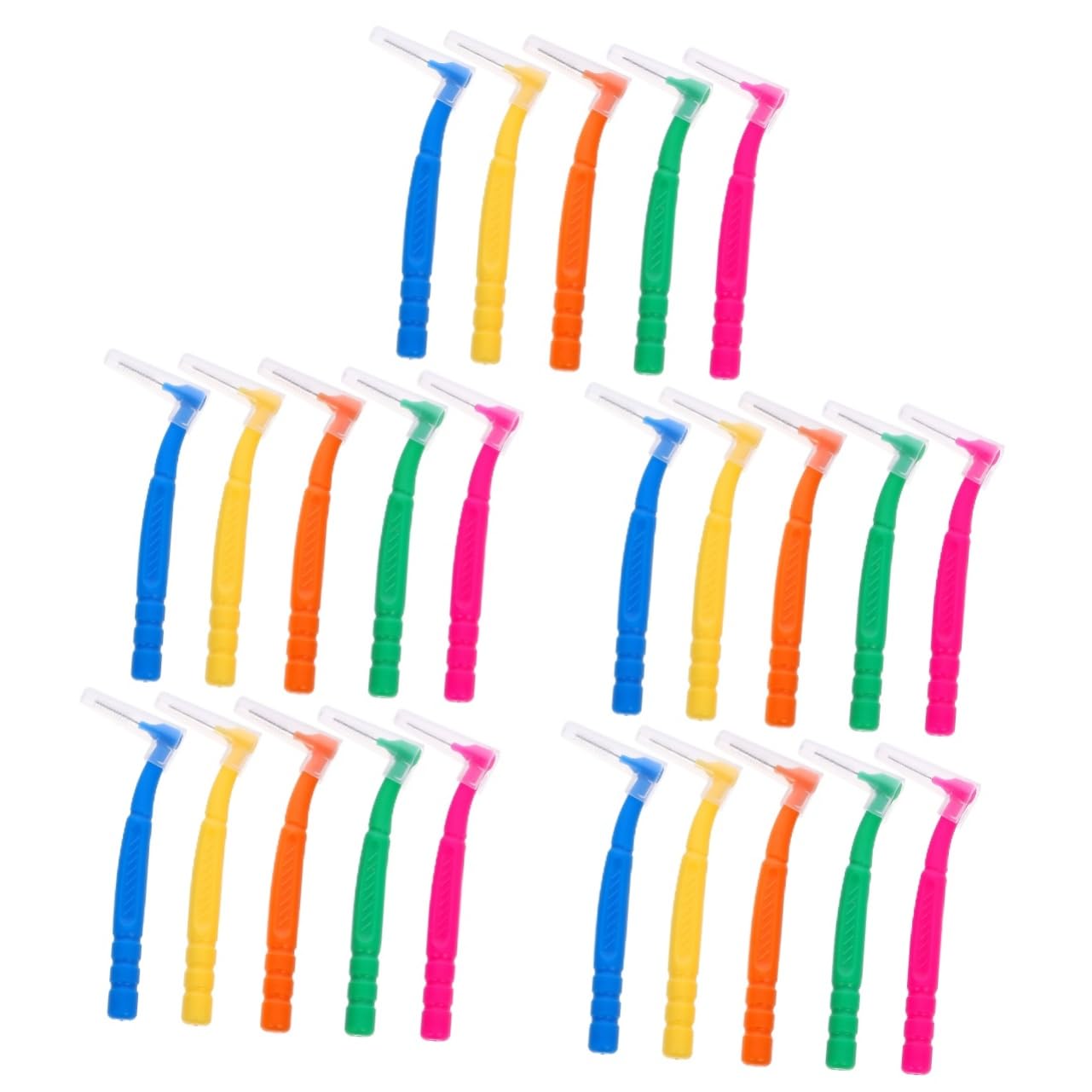 FOMIYES 250 Piezas Cepillo Interdental Herramientas De Limpieza De Cepillos Interdentales Entre Cepillo Interproximal Cepillo De Cepillos De Plástico
