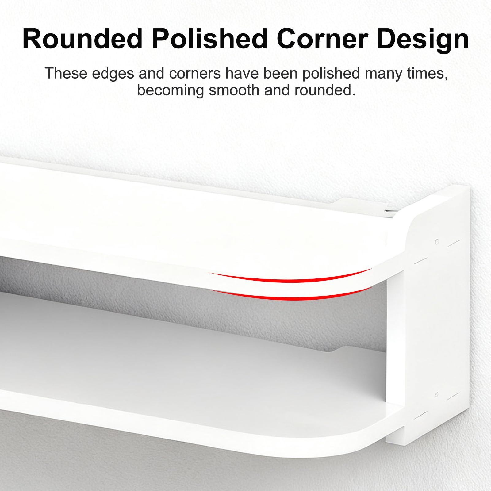 DAZZLEEX - Caja de almacenamiento para router WiFi, 50 cm, sin perforación, para sala de estar, TV, decodificador, reproductor de DVD