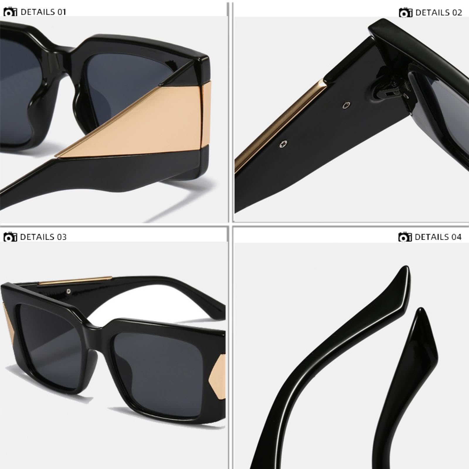 Gafas de sol de moda para mujer, estilo vintage punk, para hombre, con protección UV400, estilo retro, tendencia.
