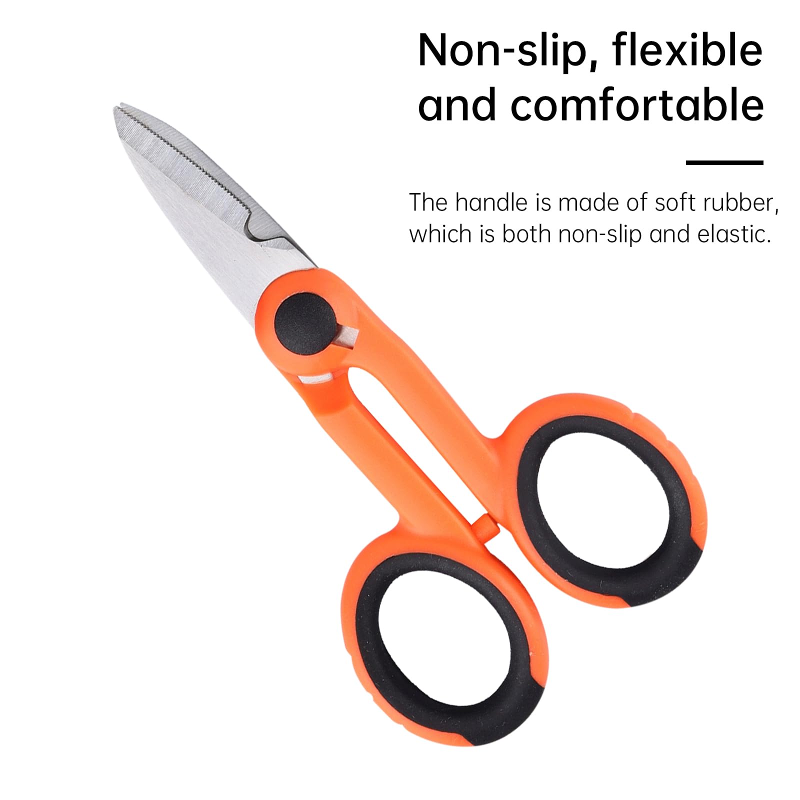Xunsomten-1pcs Optic Fiber Cable Cutting Shears, Fiber Electrician Scissors are Used for Cutting Optical Fibers, Insulation and Flexible Cables