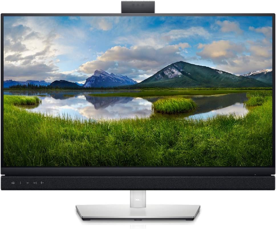 Dell C2722DE 27 Inch QHD (2560×1440) Video Conferencing Monitor, 60Hz, IPS, 5ms, Built-in Speakers, 5MP Camera, Mic, 2x USB-C, 2x DisplayPort, HDMI, 4x USB, RJ45, 3 Year Warranty