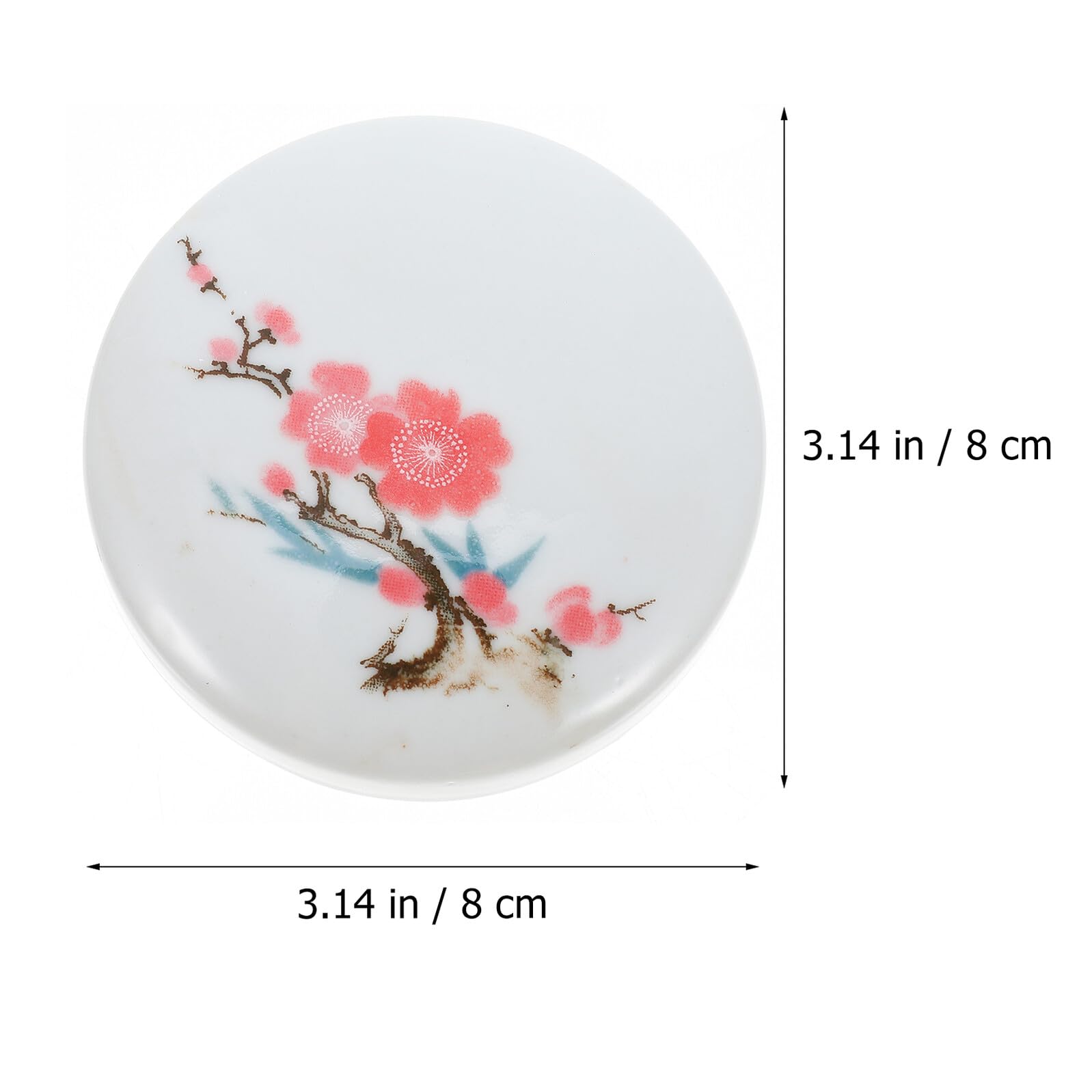 Ipetboom Palette Céramique à Couches pour Mélange de Pigments Aquarelle Plateau de Peinture Chinoise Multifonction avec Support Pinceaux et Encre Compacte pour Artistes