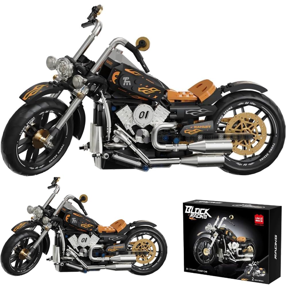 Technology Motorcycle Building Blocks 470 PCS Construction Toys Motorcycle Model Building Bricks Sets Toys - View #5