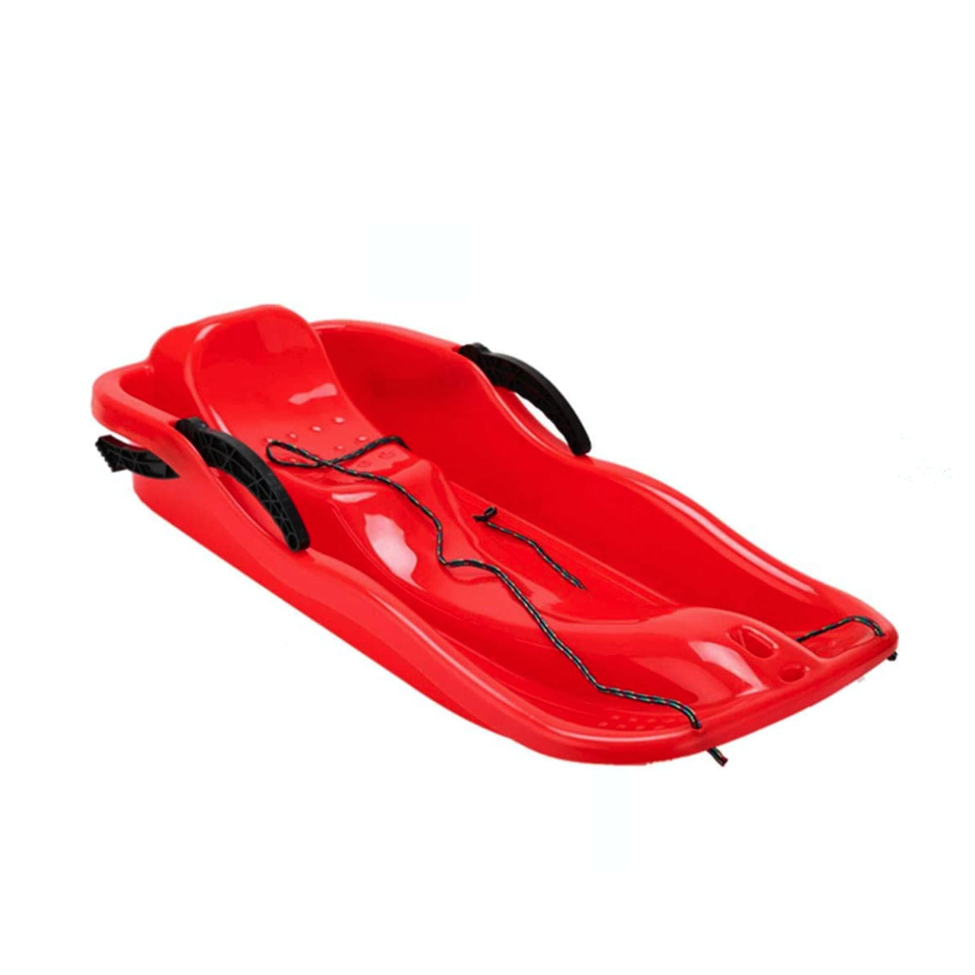 Hexar Heavy Duty Sand Skiing Board for 2 people With Brake Outdoor Sports Plastic Skiing Boards Sled Snow Grass Sand Board Ski Pad Snowboard With Rope For Two Adults Size - 108x47x34cm (Random color)