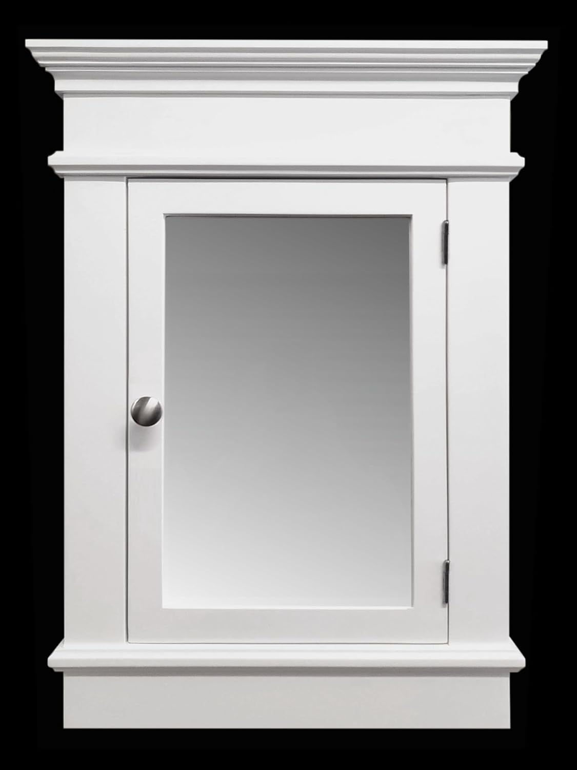 Chelsea White Recessed Medicine Cabinet/Solid Wood & Handmade