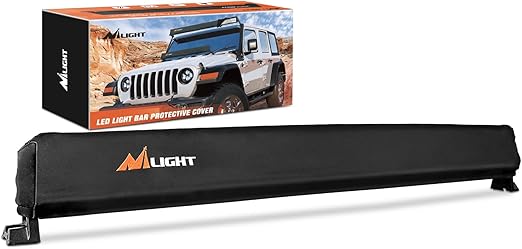 Nilight LED Light Bar Cover 42 Inches Black Nylon Protective Sleeve Universal Fit Straight and Curved Bar Waterproof Dustproof Scratch-Proof Light Cove for Driving Off Road Lights