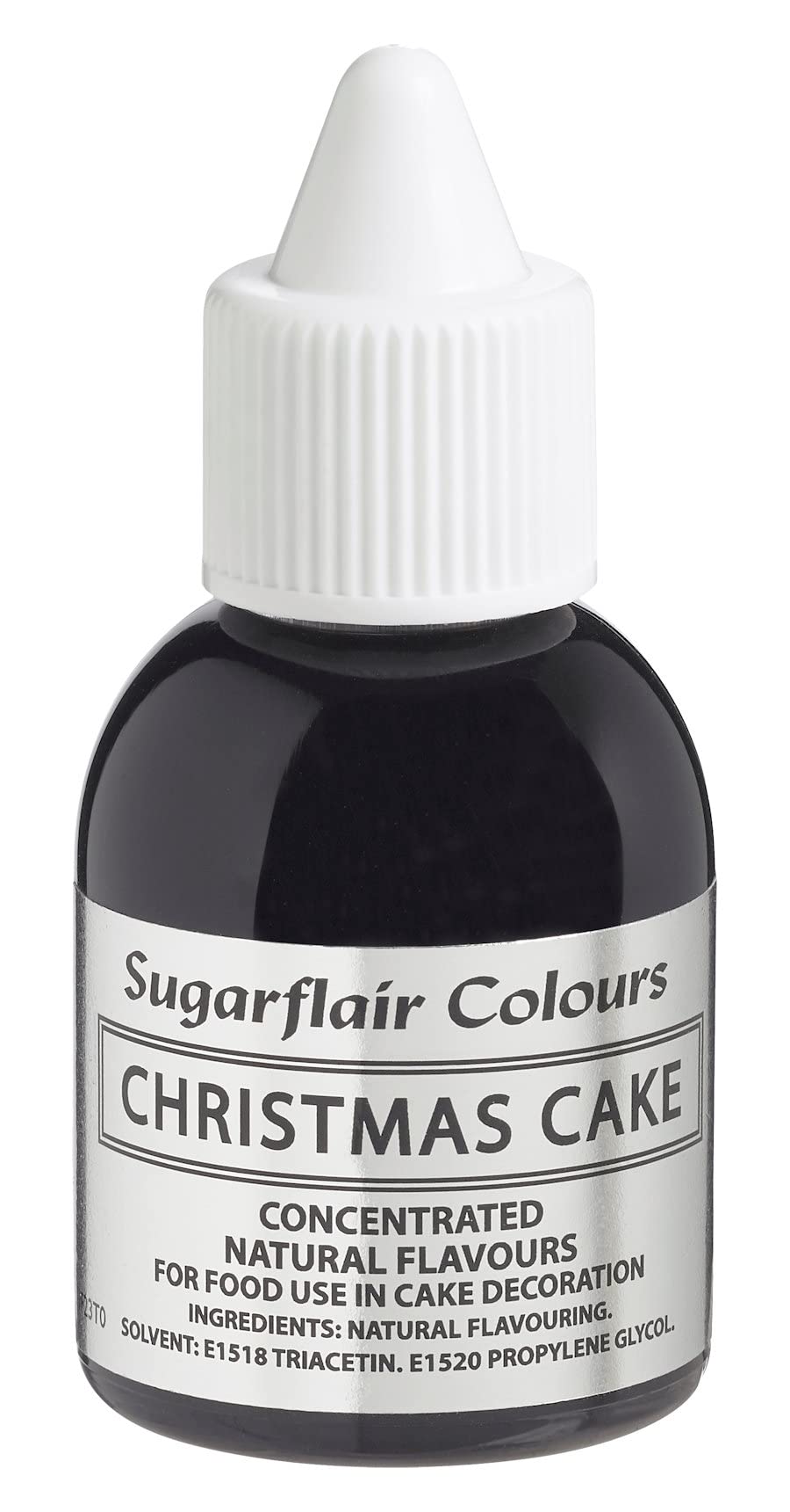 Sugarflair Christmas Cake Natural Flavouring - Concentrated Natural Food Flavouring for use in Cakes, Cupcakes, Frostings, Drinks, Ice Creams - 30ml
