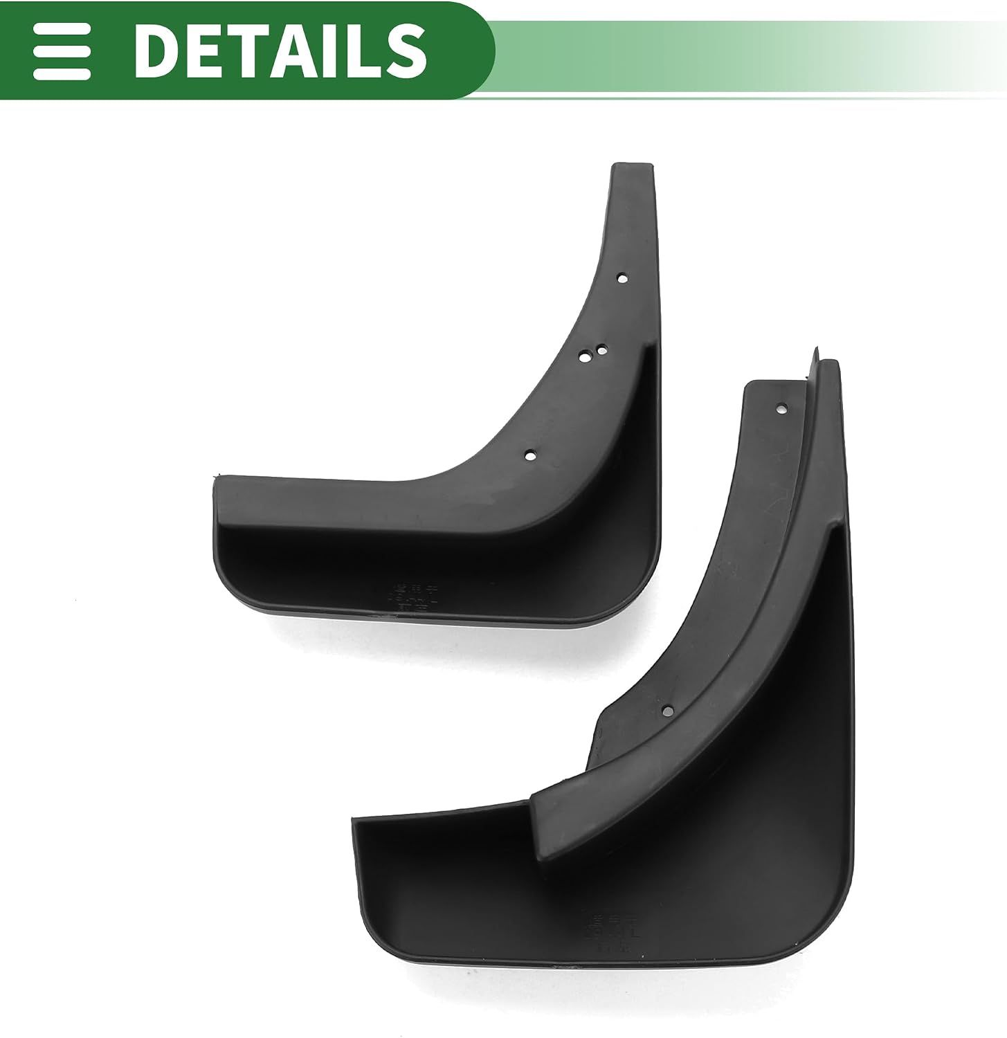Motoforti Mud Flap Splash Guard Mud Guard for Audi A4 (Sedan) 2009-2012 Plastic W/Mount Accessories Black