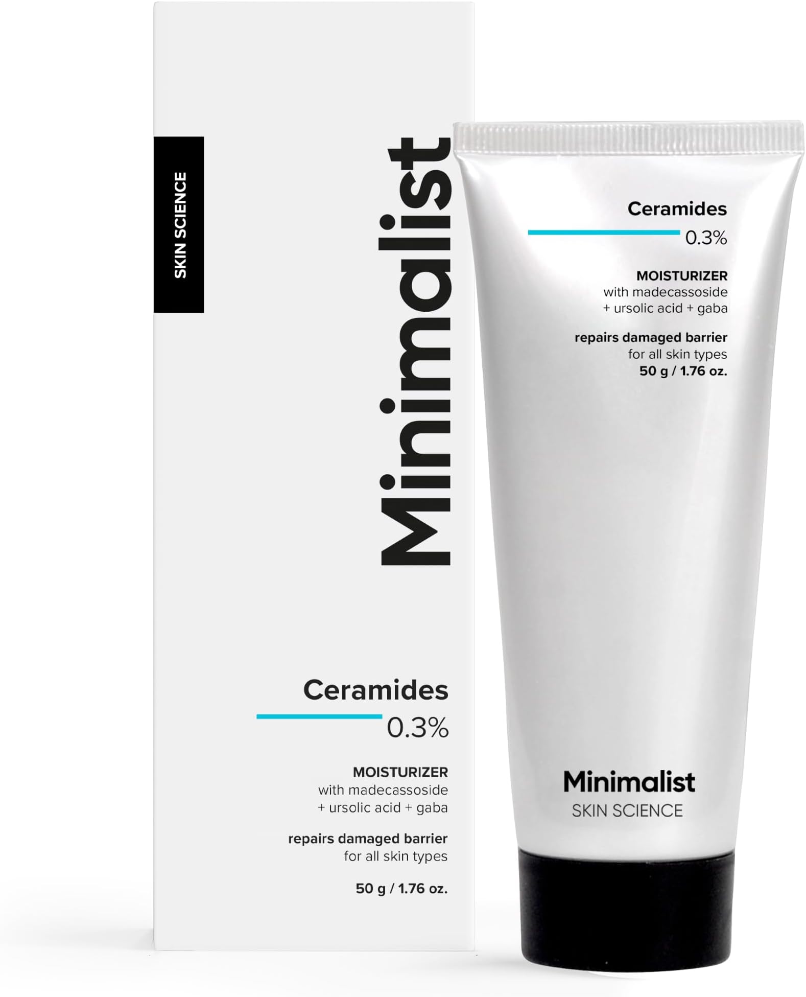 Minimalist 0.3% Ceramide Face Moisturizer For Barrier Repair & Deep Moisturization | Daily Repairing Face Moisturizing Cream | For Oily - Combination Skin | 50g