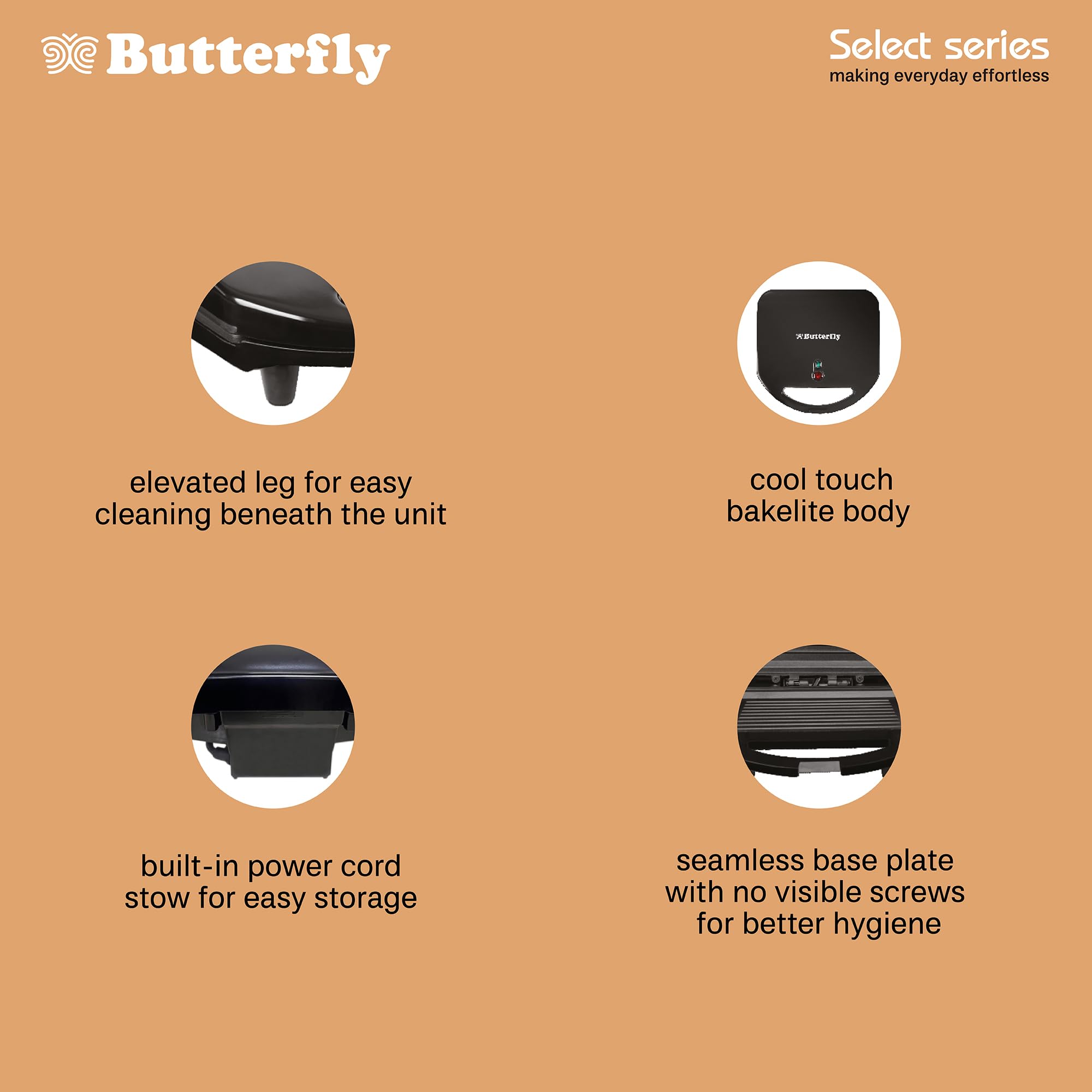 Butterfly Crosta Sandwich Maker - Toast Sandwiches Fast! -5
