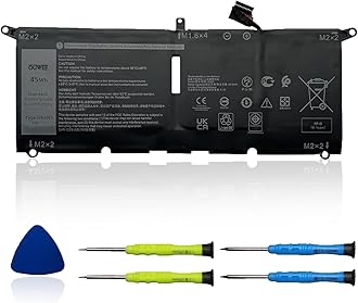 HK6N5 Laptop Battery Compatible with Dell XPS 9370 9380 7390 Inspiron 5390 5391 7490 Vostro 5390 5391 Latitude 3301 Inspiron 7390 7391 2-in-1 Series DXGH8 0H754V 0DGV24 0WDK63 7.6V 45Wh 5618mAh