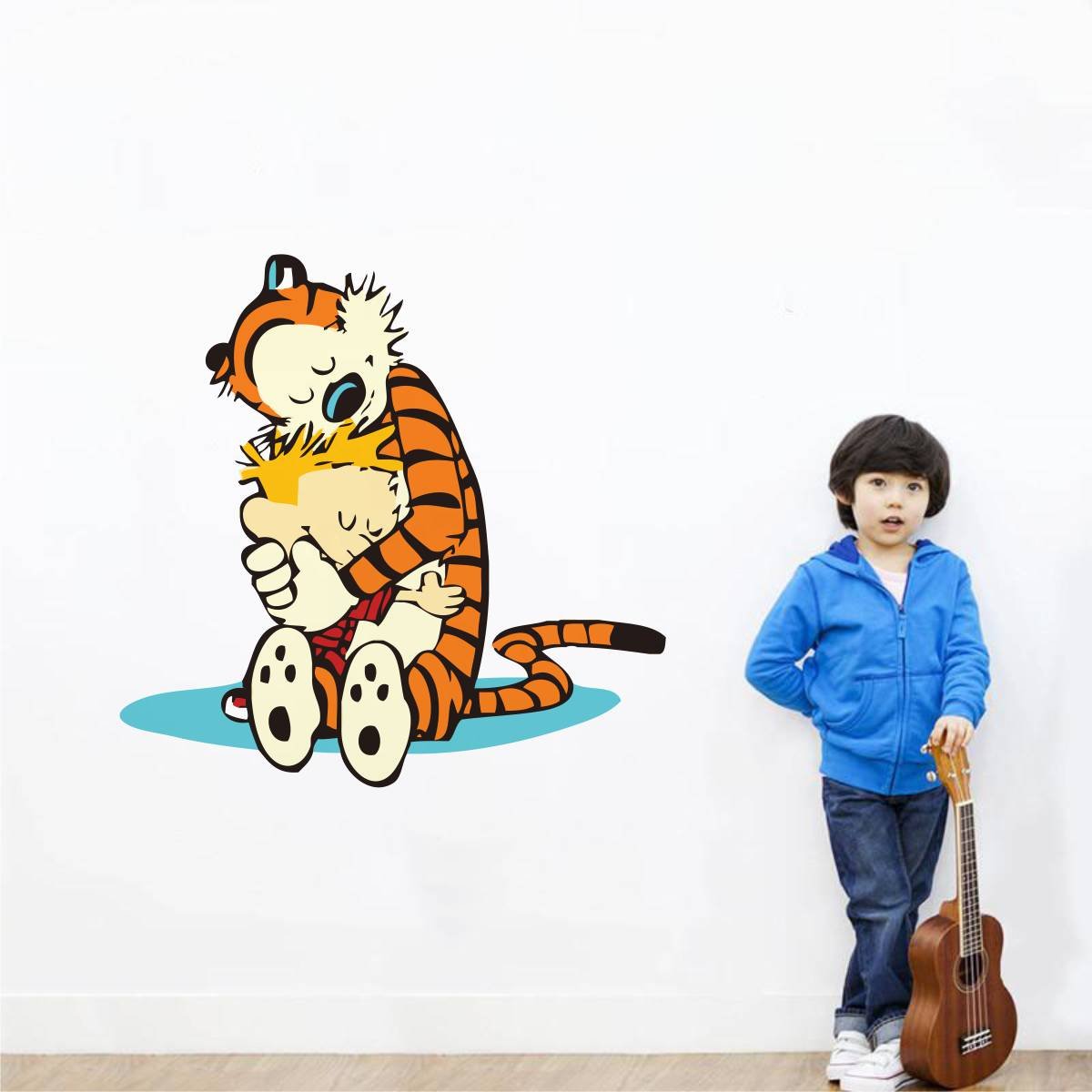 Rawpockets Calvin and Hobbes Love  Wall Sticker (PVC Vinyl, 90 cm x 85cm) (B07374CSCW) Amazon Price History, Amazon Price Tracker