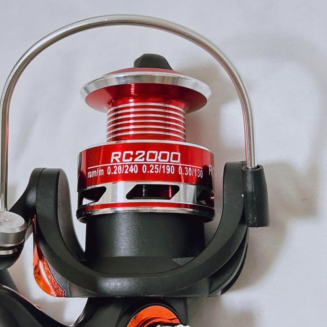 ROMASA RC2000 スピニングリール 釣り リール レッド 釣り具 リール