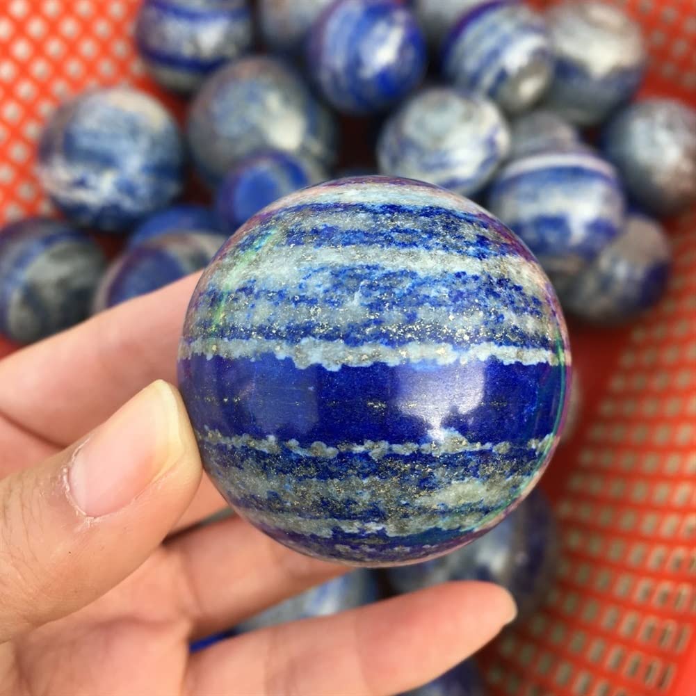 Boule de cristal en lapis-lazuli naturel de 50mm pour éveiller la sérénité