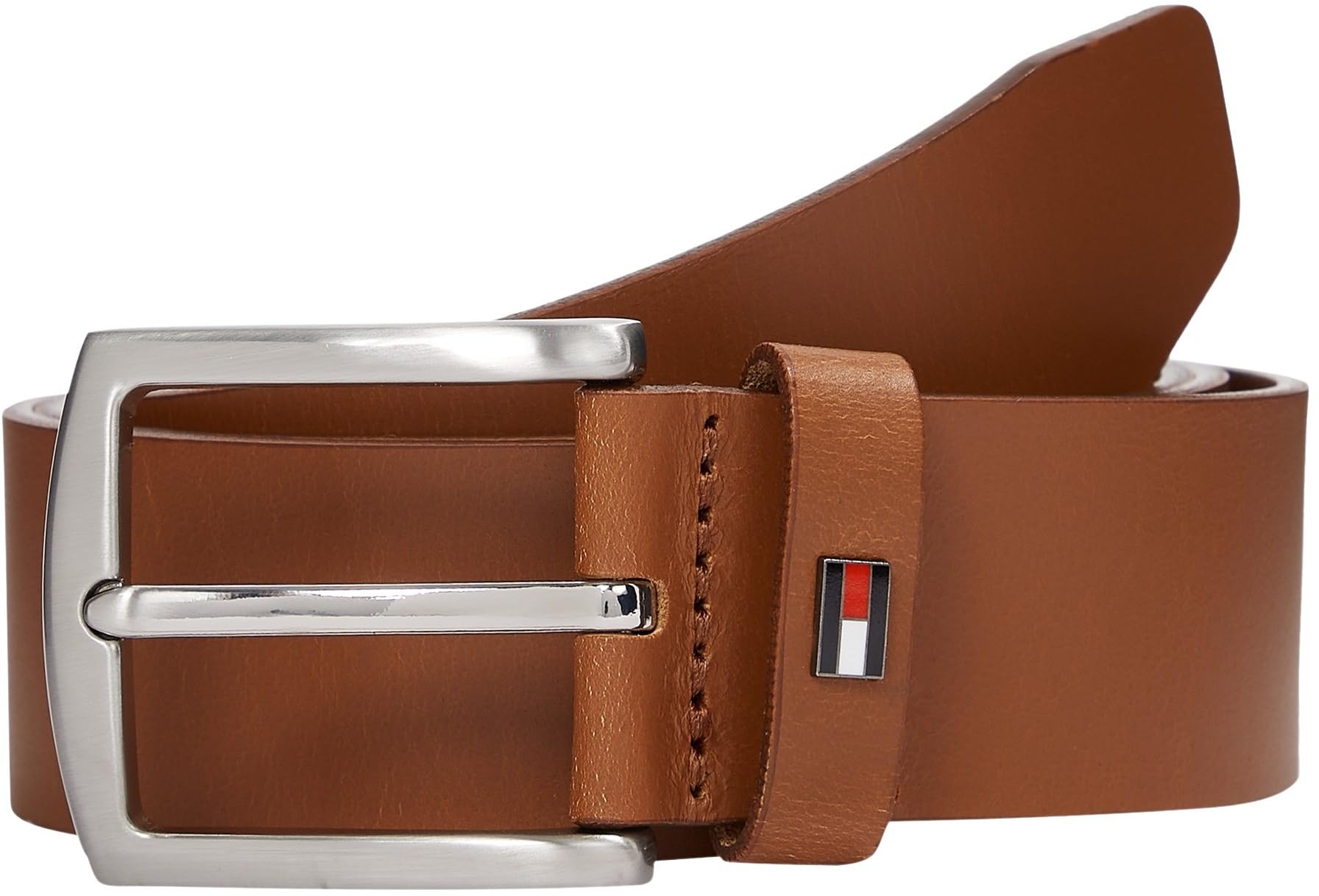 Tommy Hilfiger Men’s 3.5 cm Denton Leather Belt, Brown (Cognac), 37.4 inches