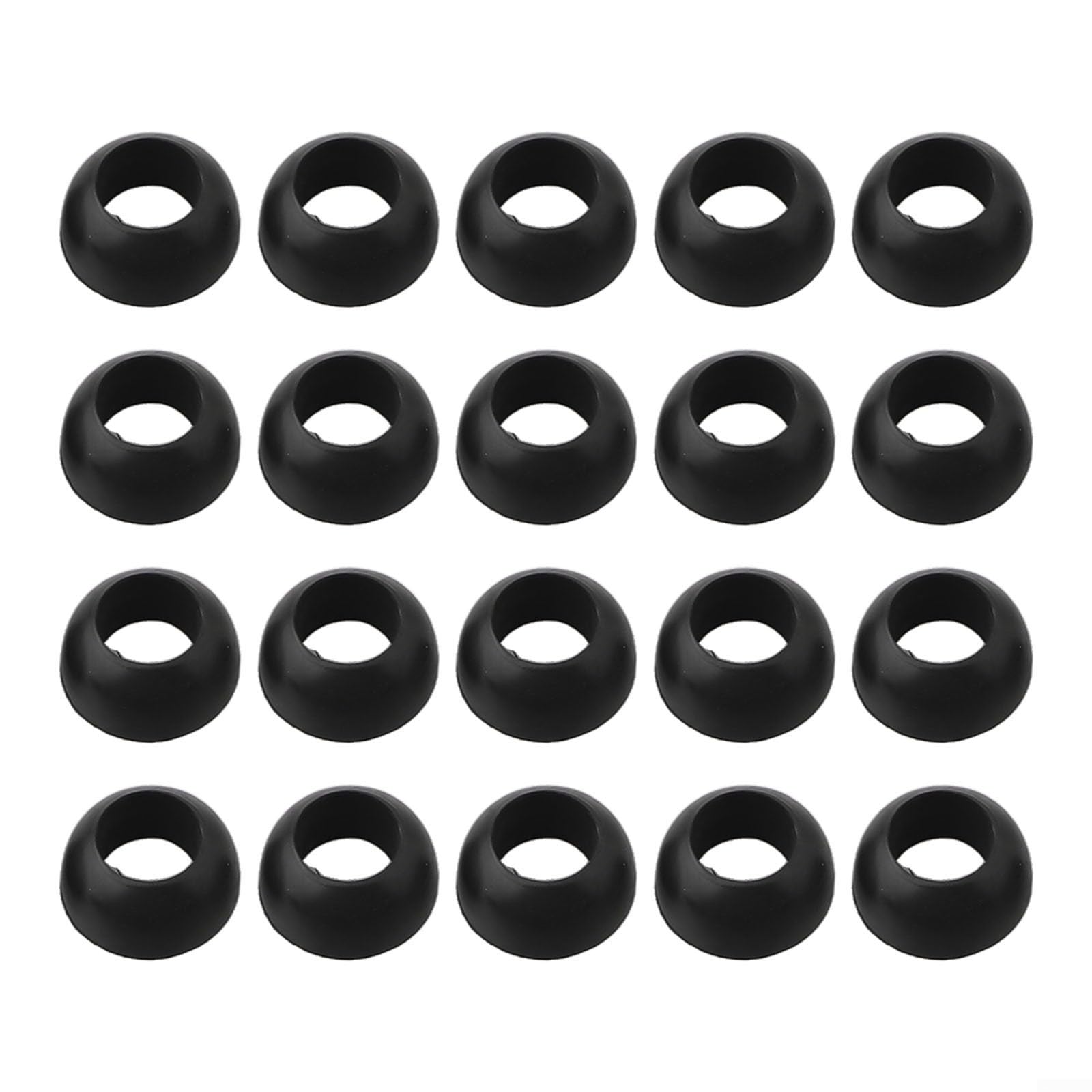 20 Count Dome Shaped Rubber O Rings for Gas Regulators for BBQ Usage (black)