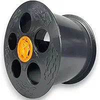 Carretilha para Pipa 6 Polegadas (15cm) Plástico Resistente Preta Pequena