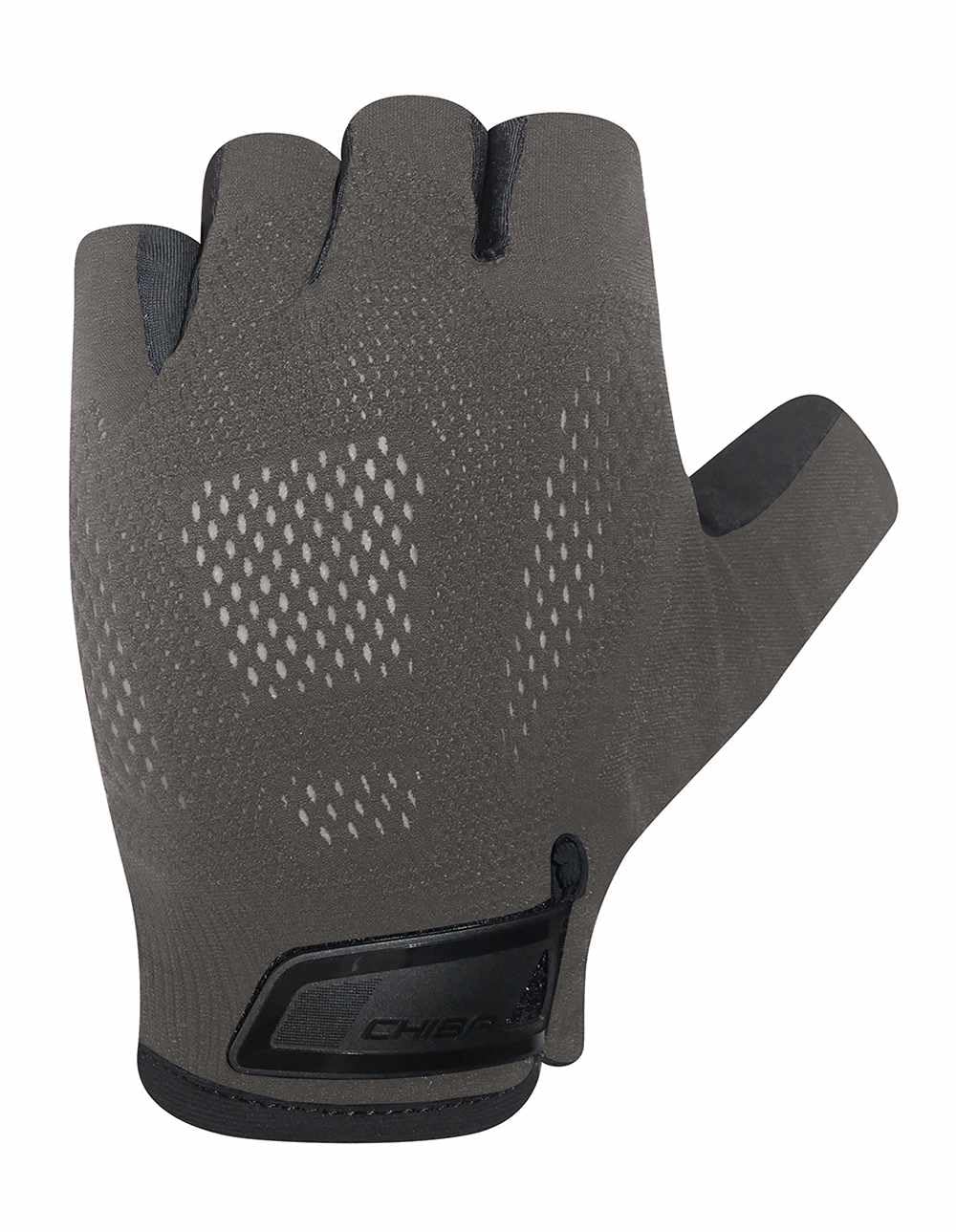 Guantes Chiba Gel Evolution unisex negros de ciclismo con palmas acolchadas 2