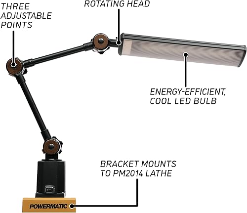 Miniatura 2 de Powermatic Lámpara LED, para torno modelo 2014 (6294924)