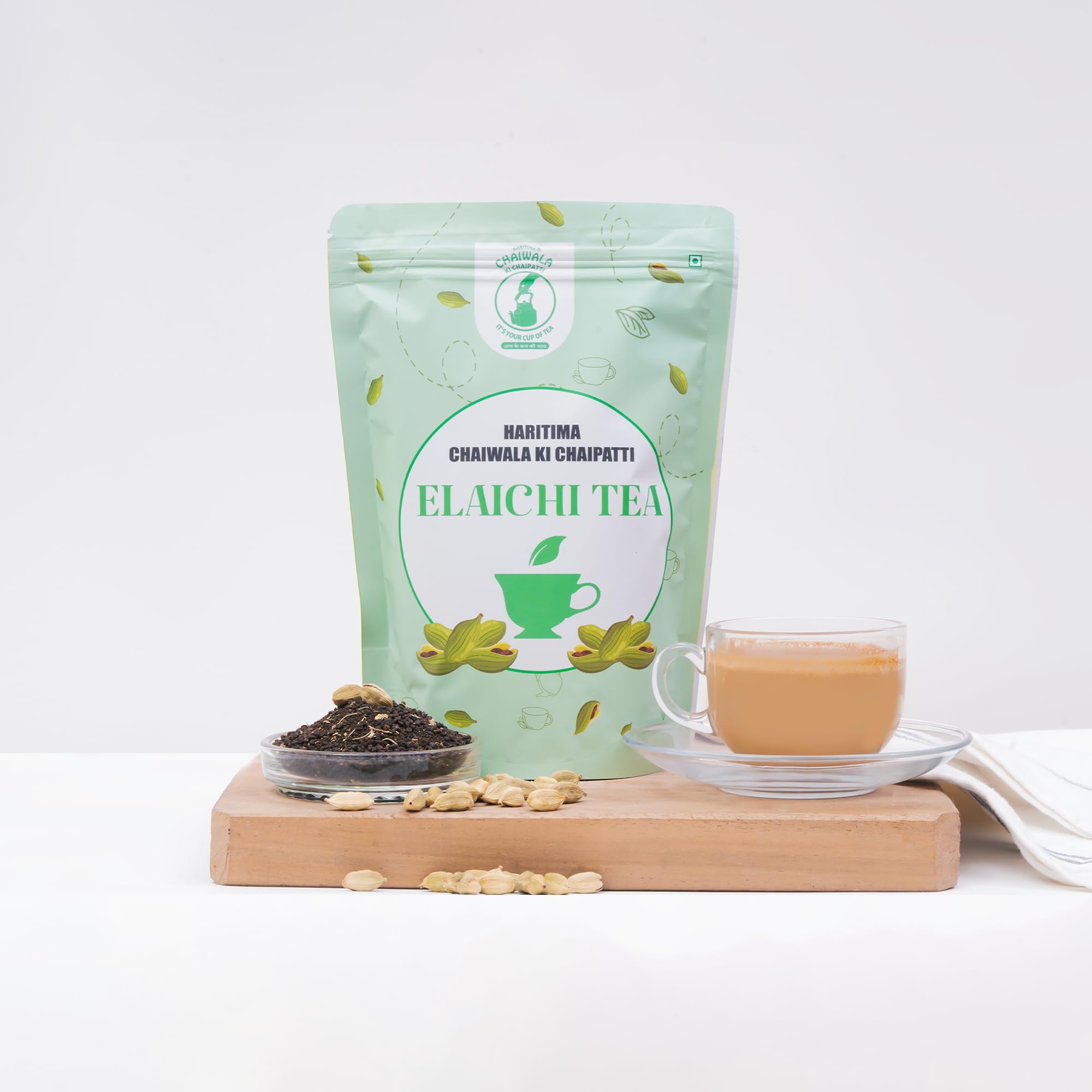 Haritima Chaiwala Ki Chaipatti Elaichi Flavoured Tea Blend of Assam Black Tea and Cardamom Powder Refreshing Aroma Rich Flavour Perfect Anytime Chai - 250gm (B07ZKX1M64) Amazon Price History, Amazon Price Tracker