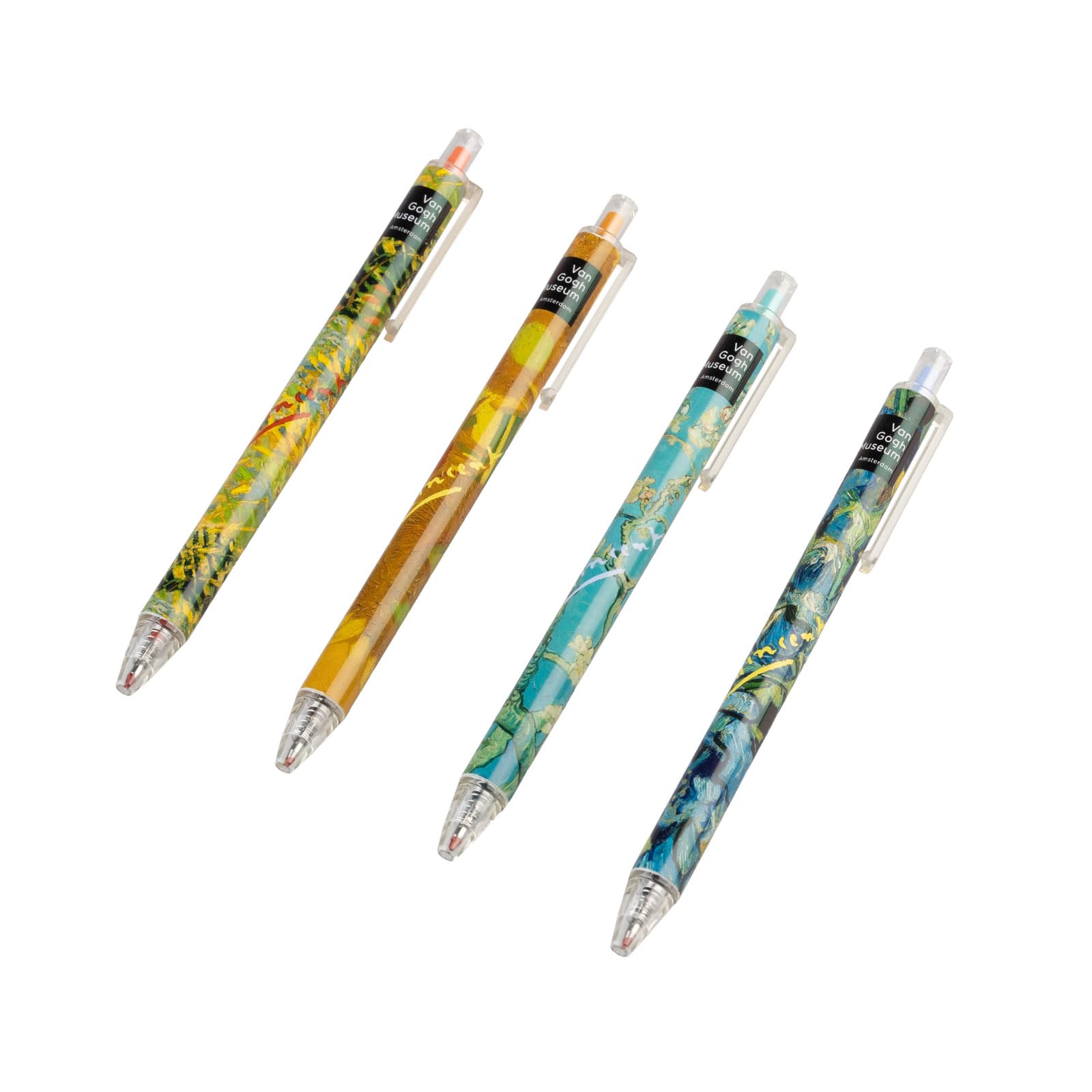 Grupo Erik Pen Set - Van Gogh Gifts Under 10 Pounds | 4 Gel Pens For Colouring, Coloured Pens For Writing, Back To School Supplies | Pen Gifts For Women & For Men
