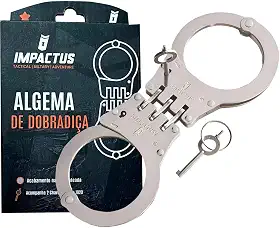 Algema Dobradiça Aço Carbono Aisi 1020 - Prateada