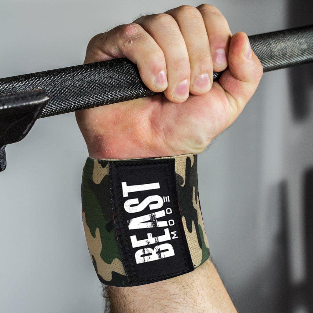 Beast Mode Sports Wrist Band for Gym Workout,Wrist Wraps,Wrist Support for Men by STEIGEN FITNESS-SF 1