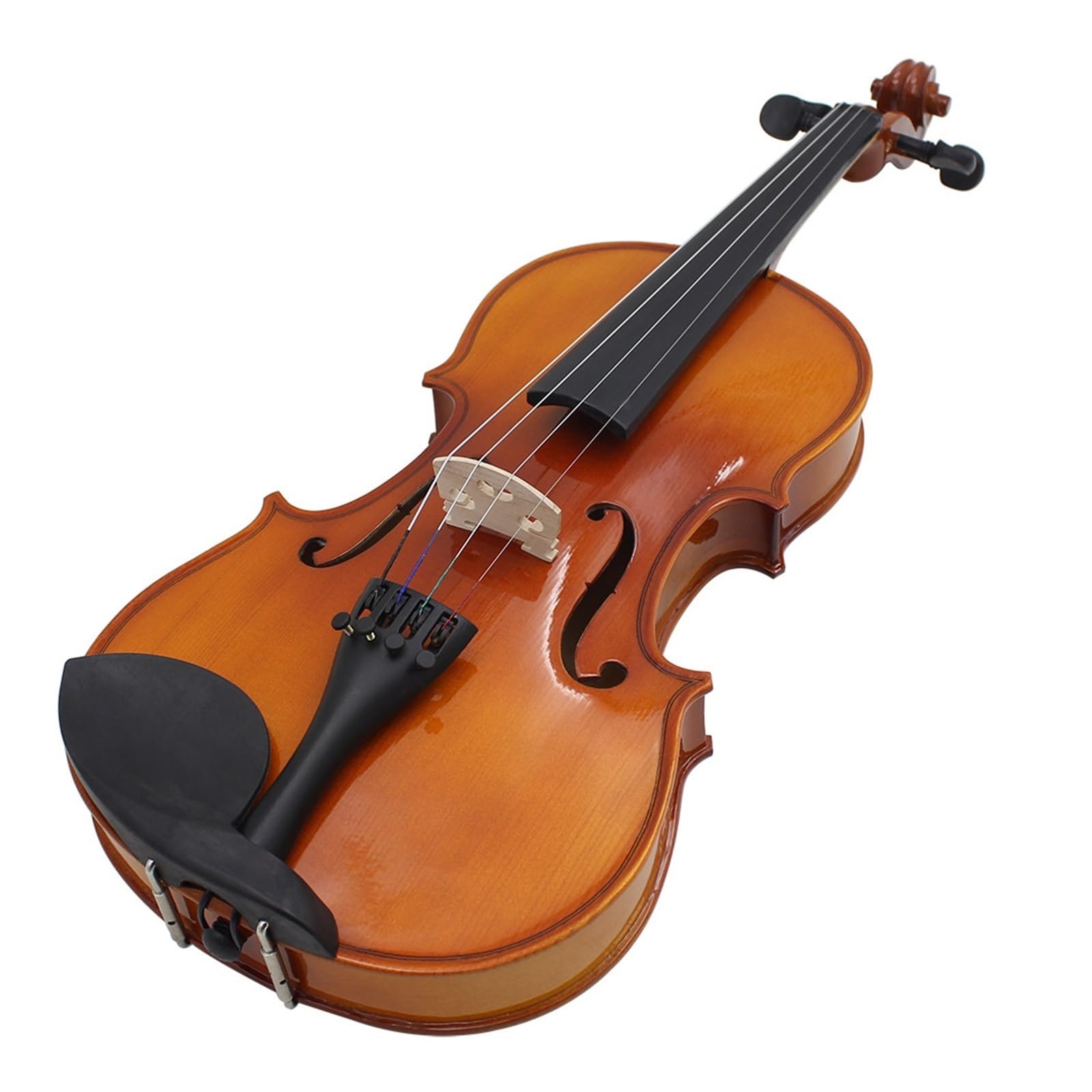 Violín Con Patrón De Arce Y Parte Trasera De Madera Maciza Tamaño Completo Para Práctica De Principiantes Instrumento De Violín(1/8)
