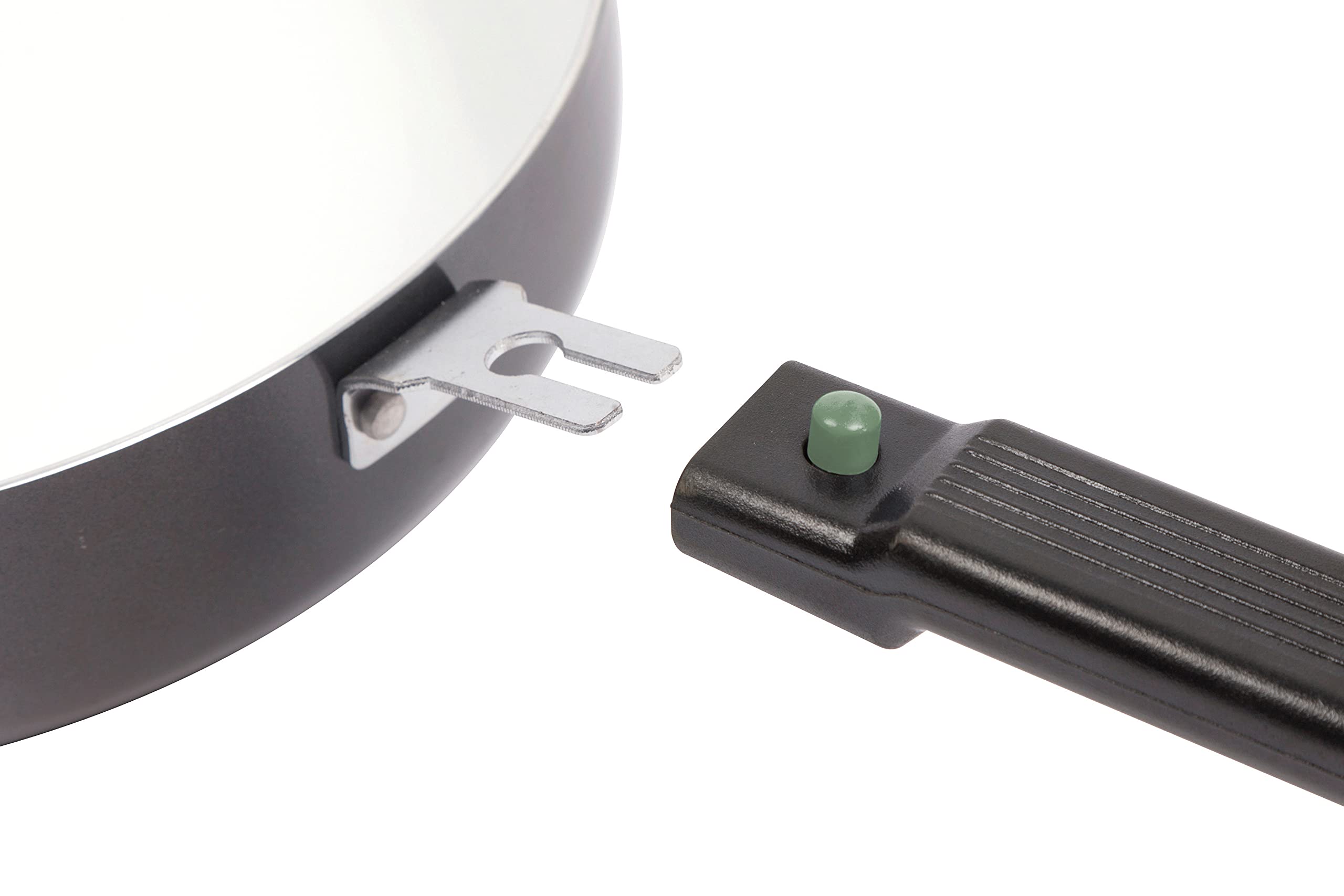 Bo-Camp - Saute pan - Sprint ECO - Removable handle - diameter 24cm, Black/White, 24 cm - Image 2