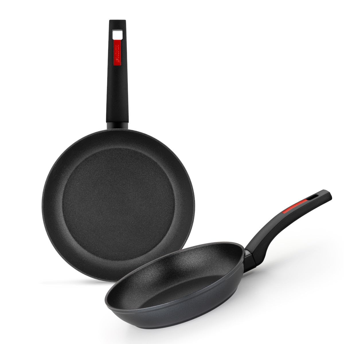 MONIX Sunset | Set 2 sartenes 22-26 cm, aluminio forjado, antiadherente, mango baquelita, apta para todo tipo de cocinas, incluido inducción