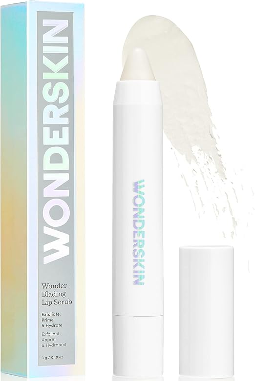 Wonderskin 3in1 Lip Scrub, Lip Exfoliator Product for Soft, Nourished