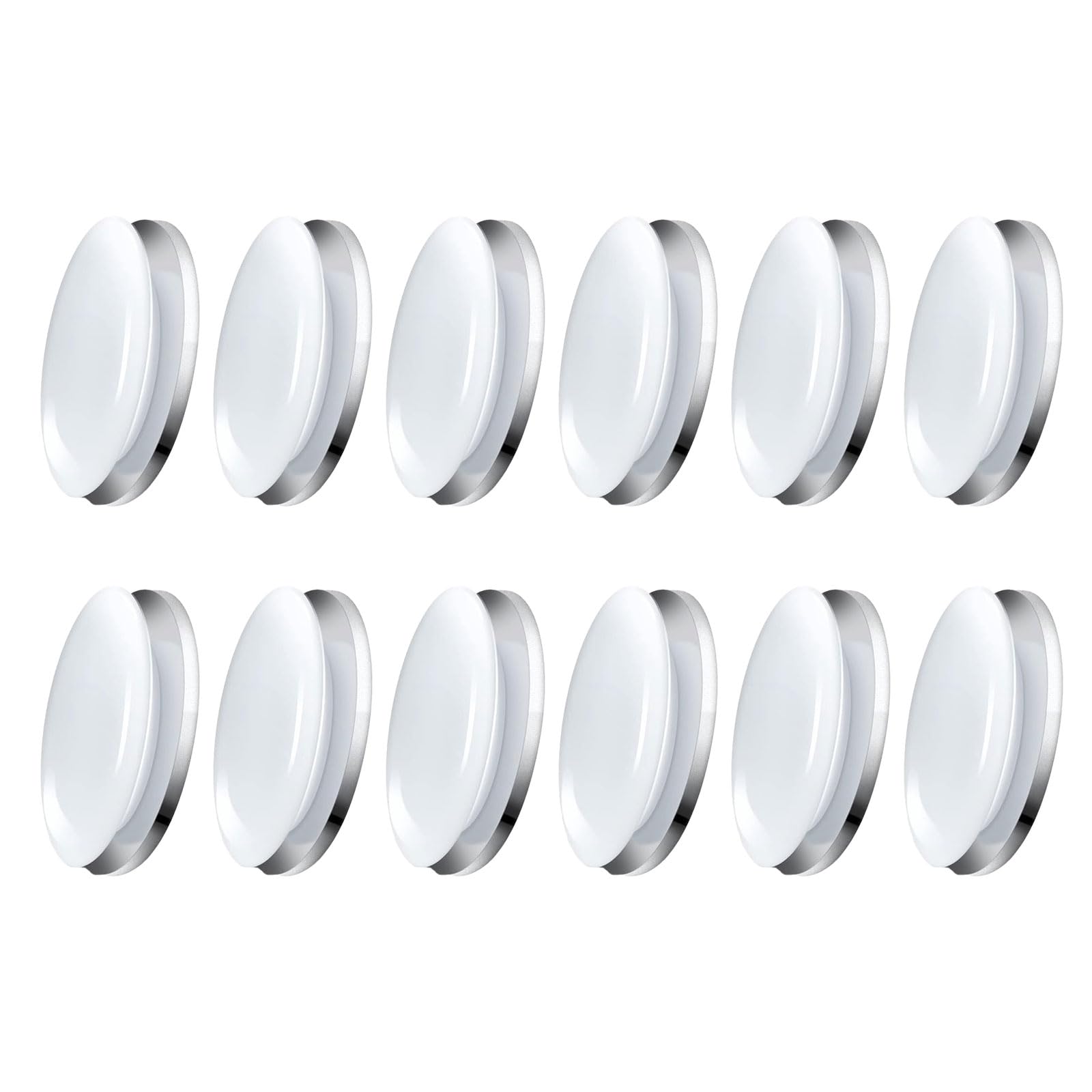 Kalttoy Of 12pcs Shower Curtain Magnet Bathroom Curtain Liner Buckle Clips Shower Weights for Drapery Bathroom Accessories Set