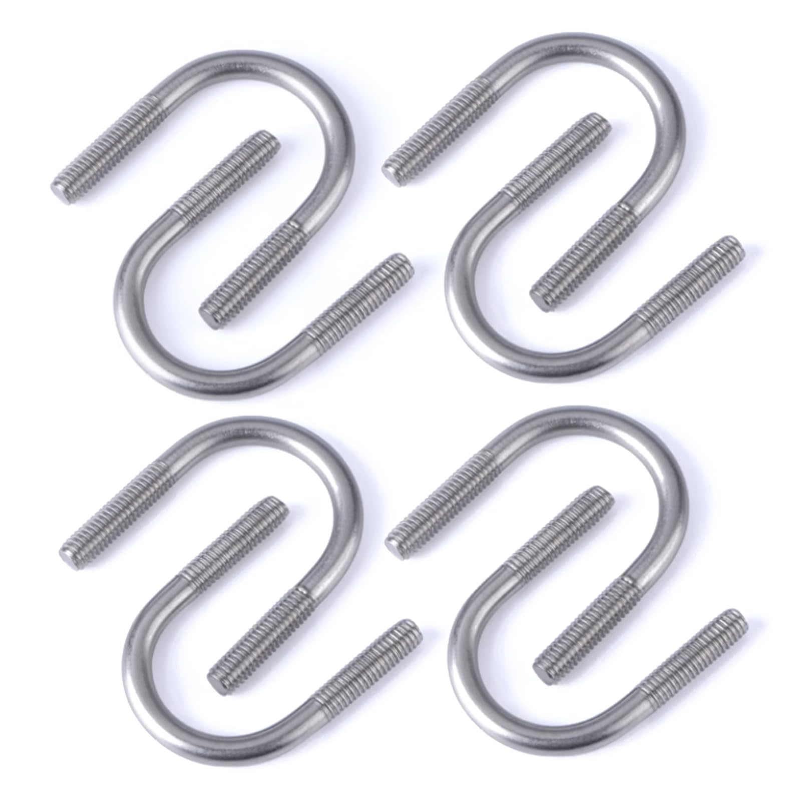 Boulons en U Collier de serrage en U avec boulon en U, filetage M6 M8, vis en U rondes, Clip de fixation pour bateau de Ski, 8 pièces