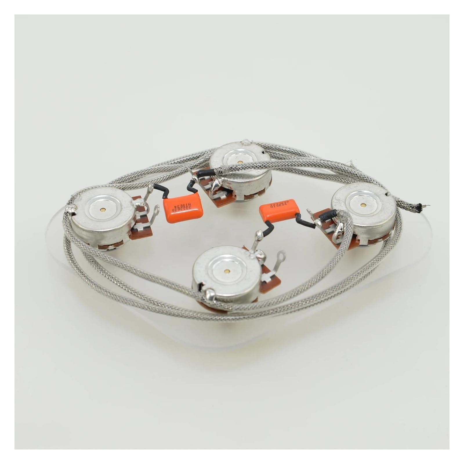 Kit De Arnés De Guitarra Precableado 2T2V Con Potenciómetro De 500K