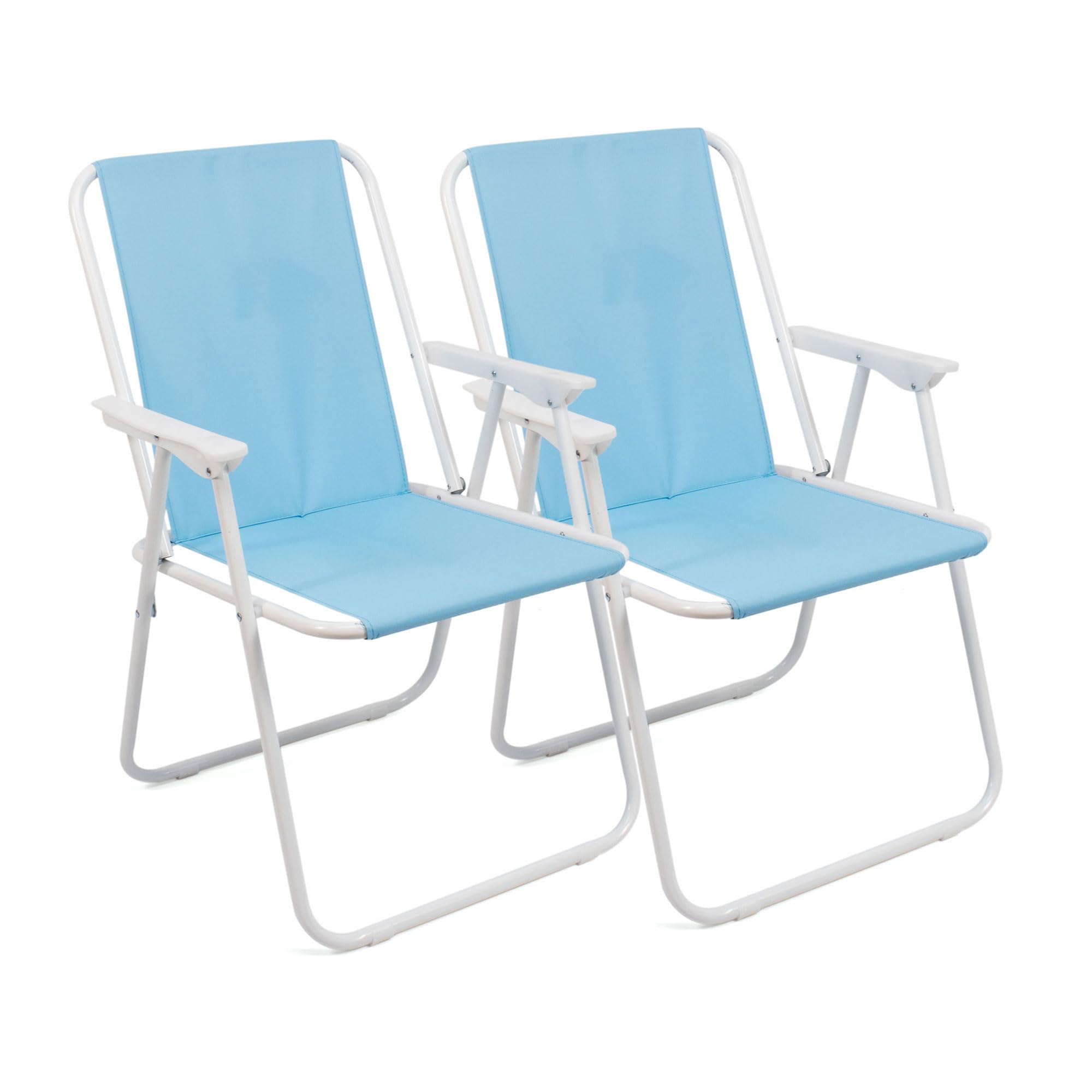THE SECRET HOME - Pack de Dos Sillas de Playa Plegables - Ideal para Playa y Piscina