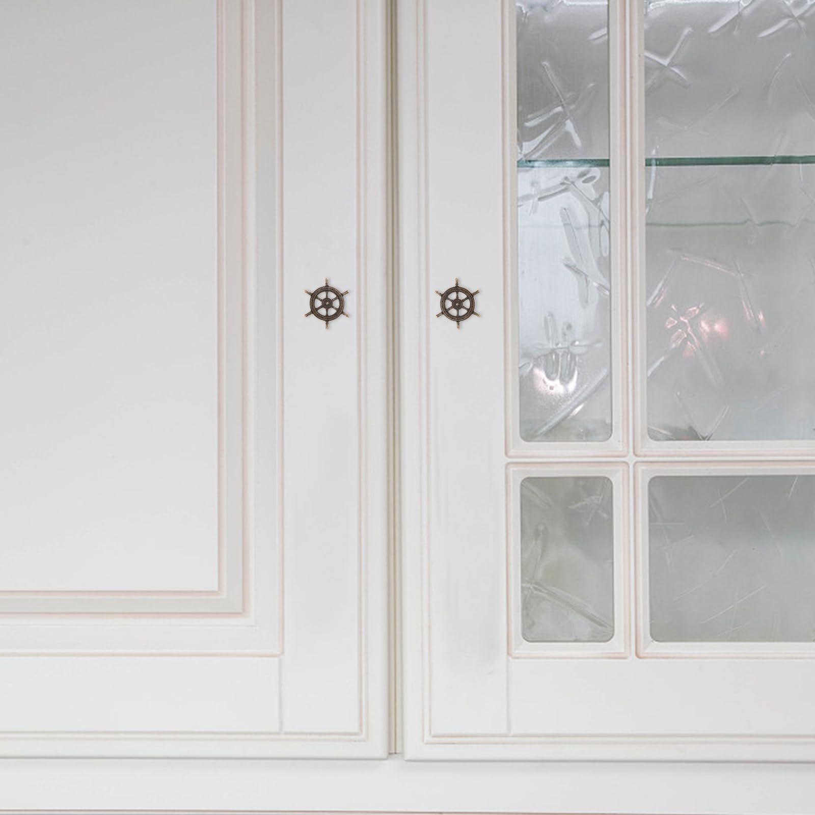 Silver Sealife Marine Nautical Drawer Knobs - Bathroom | Cupboards |dresser | Cabinet | Chest Of Drawers