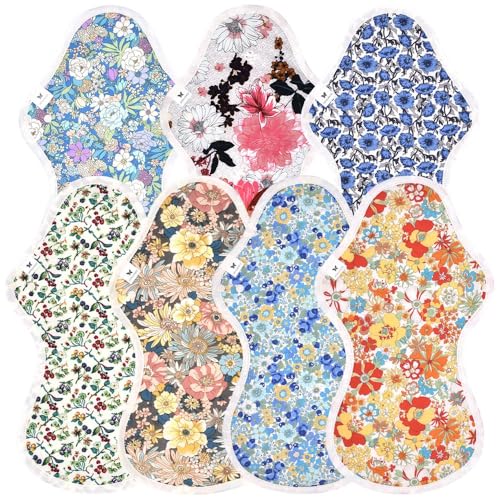 AENUANCE(エニュアンス)布ナプキン 防水 特に多い日 夜用 吸水ナプキン 7枚 セット 80cc 尿漏れパッド 中量用 厚手 LL AELLW-7P-V04