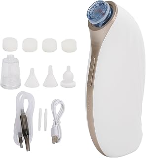 Remover de Aspiración con Cera para Orejas Recargables con 3 Niveles de Succión, Kit de Limpiador de Oído Eléctrico de bajo Ruido Incluye 5 Accesorios, Batería de 600 MAh y