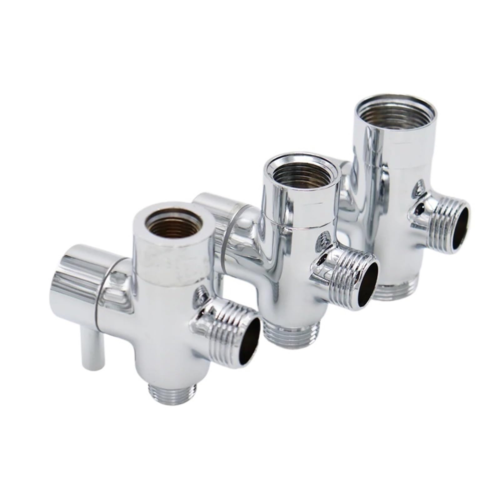 G1/2" G3/8" G7/8" G3/4" Trójdrożny zawór przełączający Adapter T do złącza wody w kranie prysznicowym(3-8 T valve)