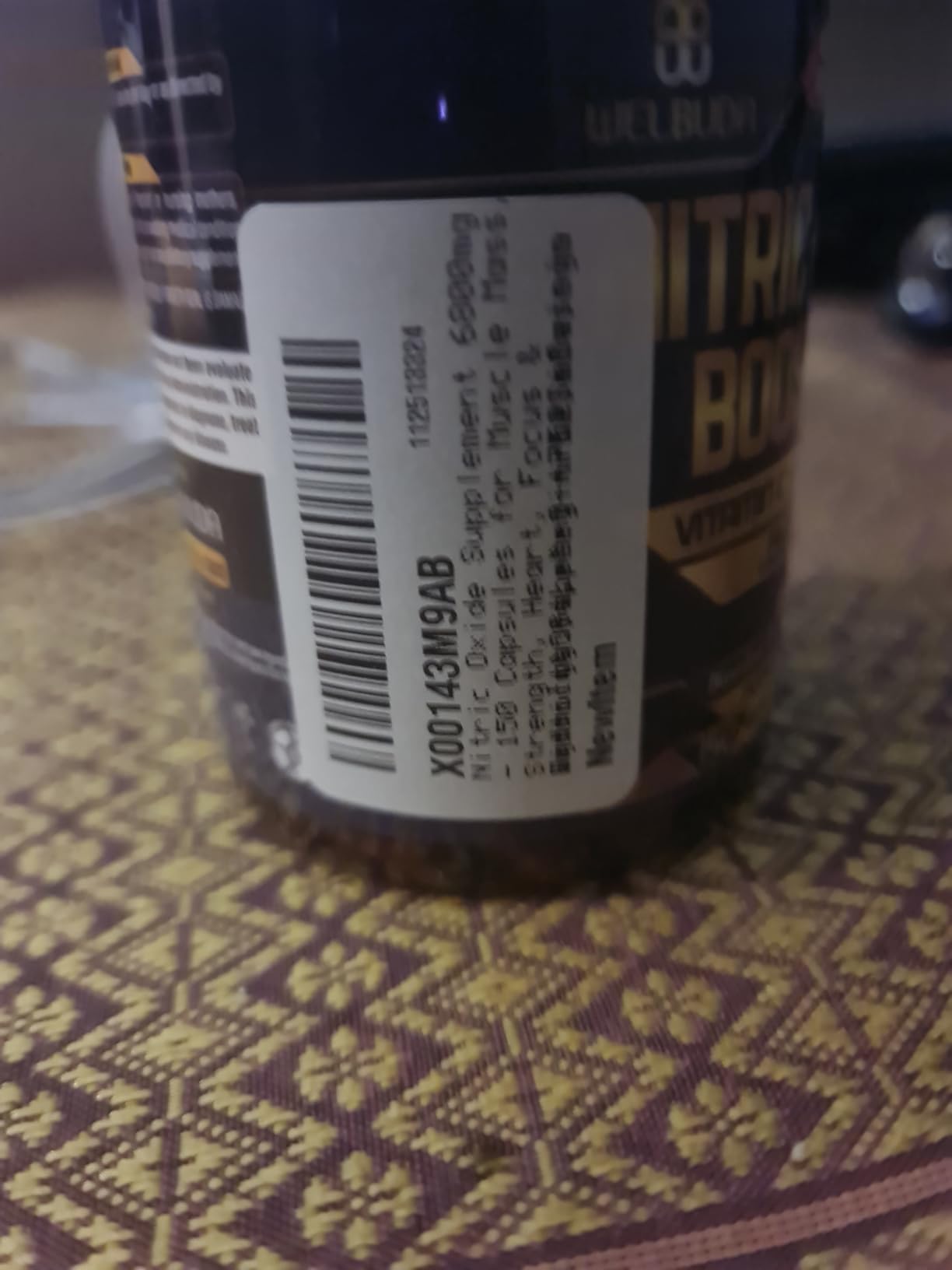 Nitric Oxide Supplement 6800mg 150 Capsules for Wellness & Immunity