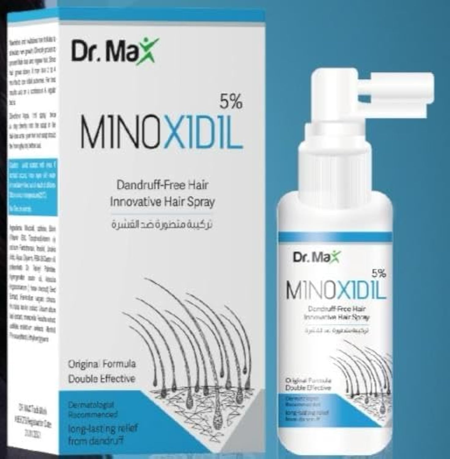 Dr.Max MINOXIDIL 5% Dandruff-Free Hair Innovative Hair Spray