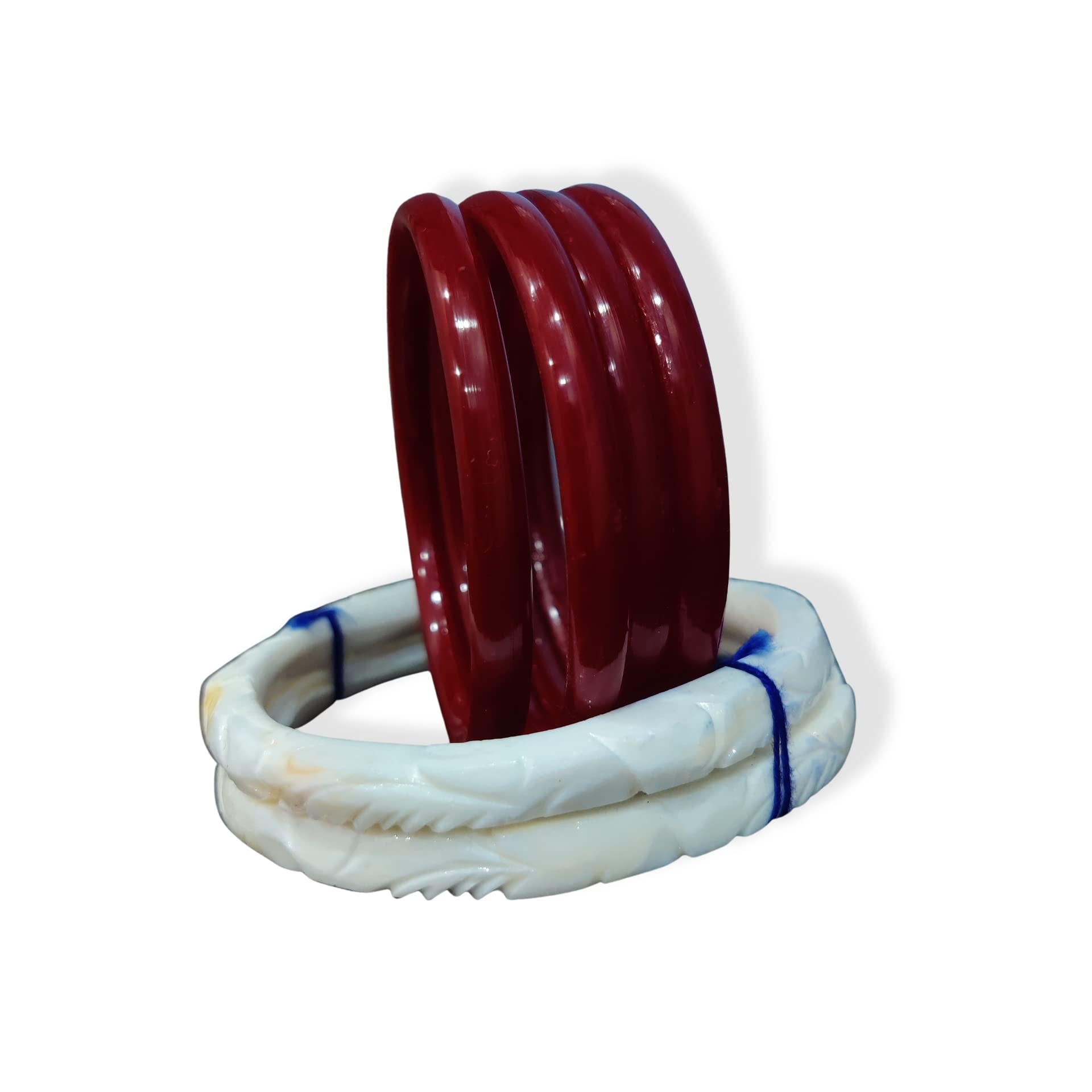 Loyal Kart ™ 1 Pair Of Light Weight Saru Shakha with FREE 4pc Red Plastic Pola Reasonable NORMAL Shakha Pola for Women (2.6) (B0BYZW6D79) Amazon Price History, Amazon Price Tracker