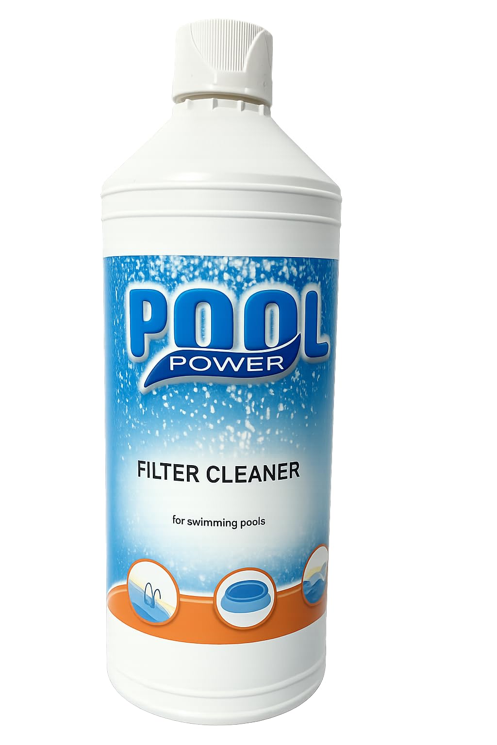 Pool Power Filter Cleaner for Swimming Pools, 1L, Sand and Cartridge Filters