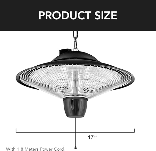 Vista 11 de Simple Deluxe Ventilador calentador eléctrico para invernadero, tienda de cultivo, lugar de trabajo, protección contra sobrecalentamiento