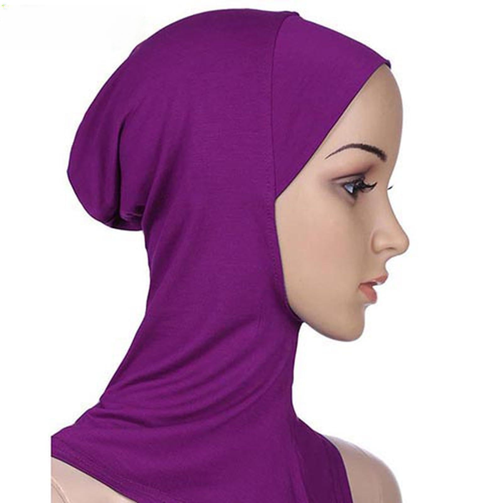 matumou Soft Color Women Full Cover Scarf Underscarf Neck Head Bonnet Hat